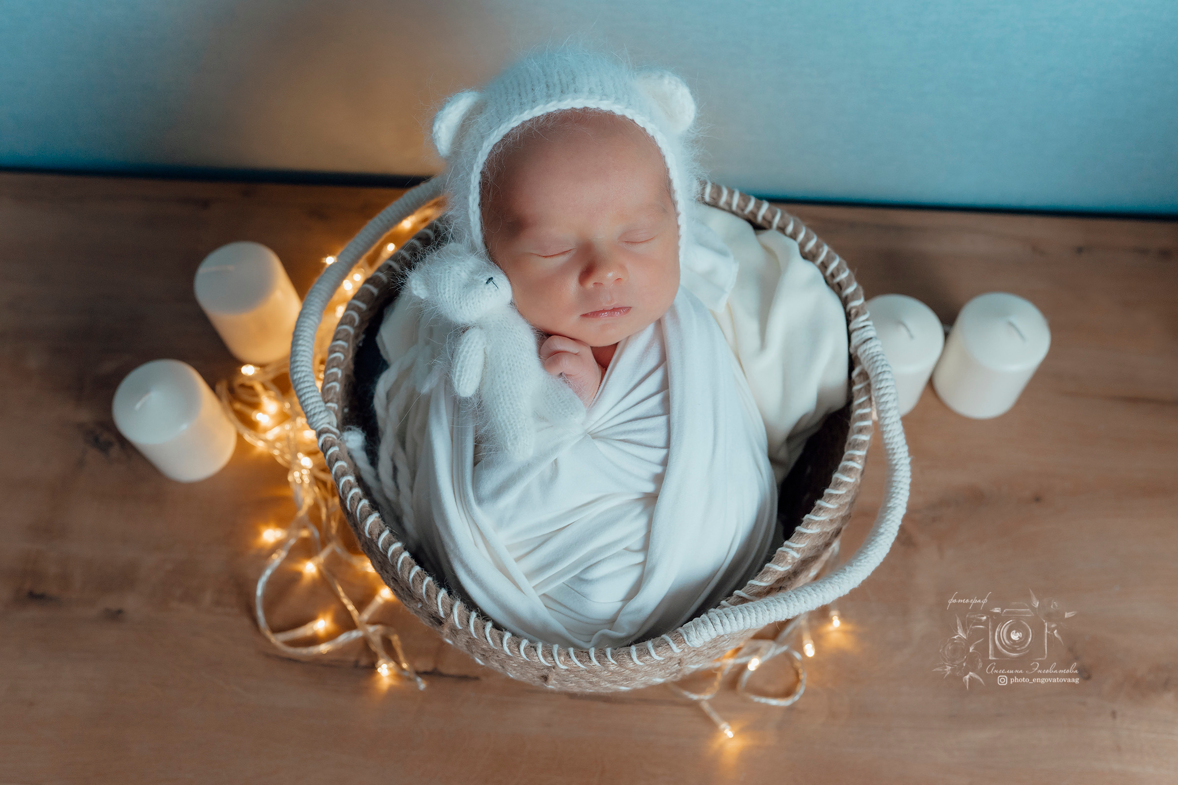 Савелий 15 дней. Фотограф новорожденных в Москве Щелково и МО Ангелина Энговатова