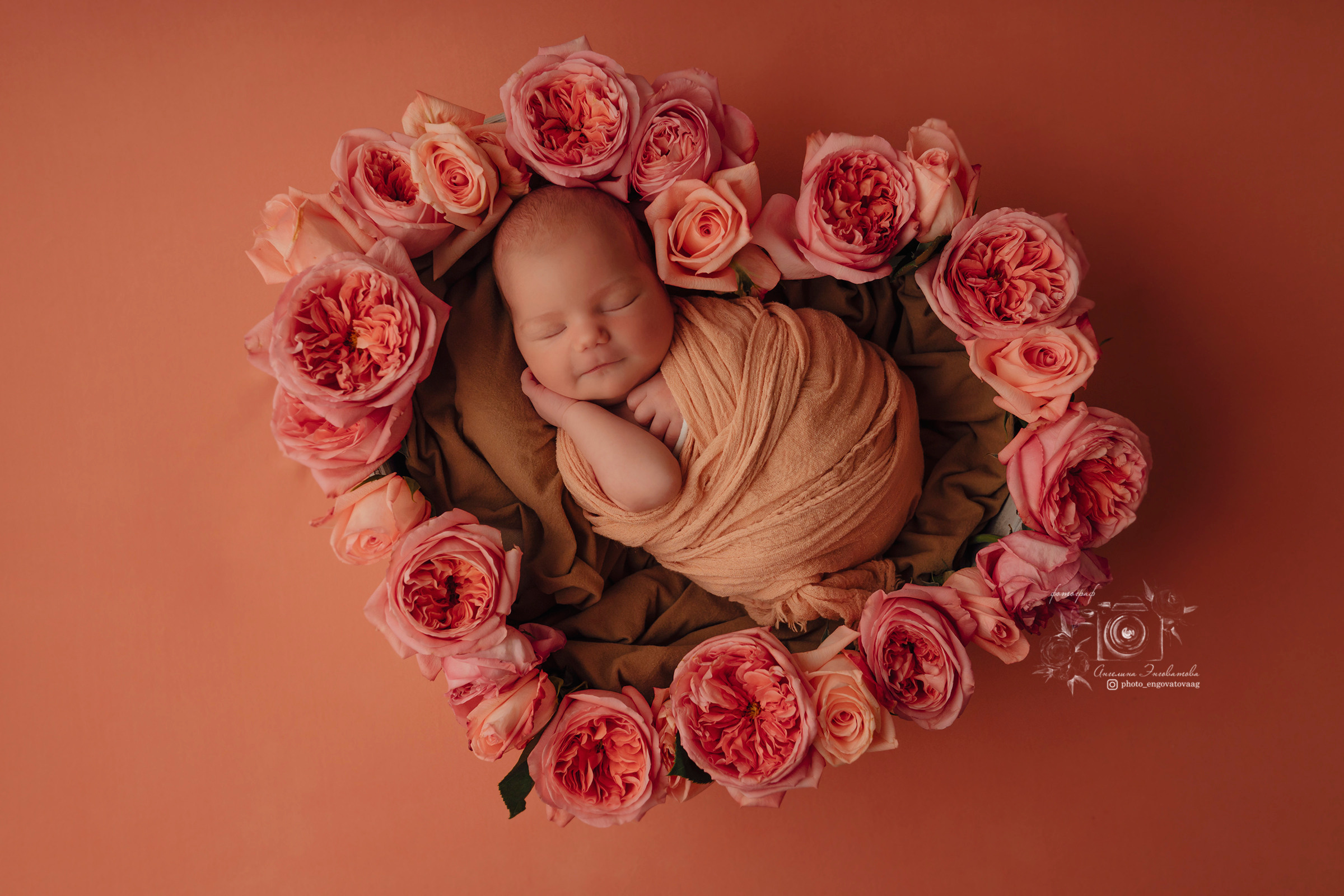 Александра 5 дней. Фотограф новорожденных в Москве Щелково и МО Ангелина Энговатова