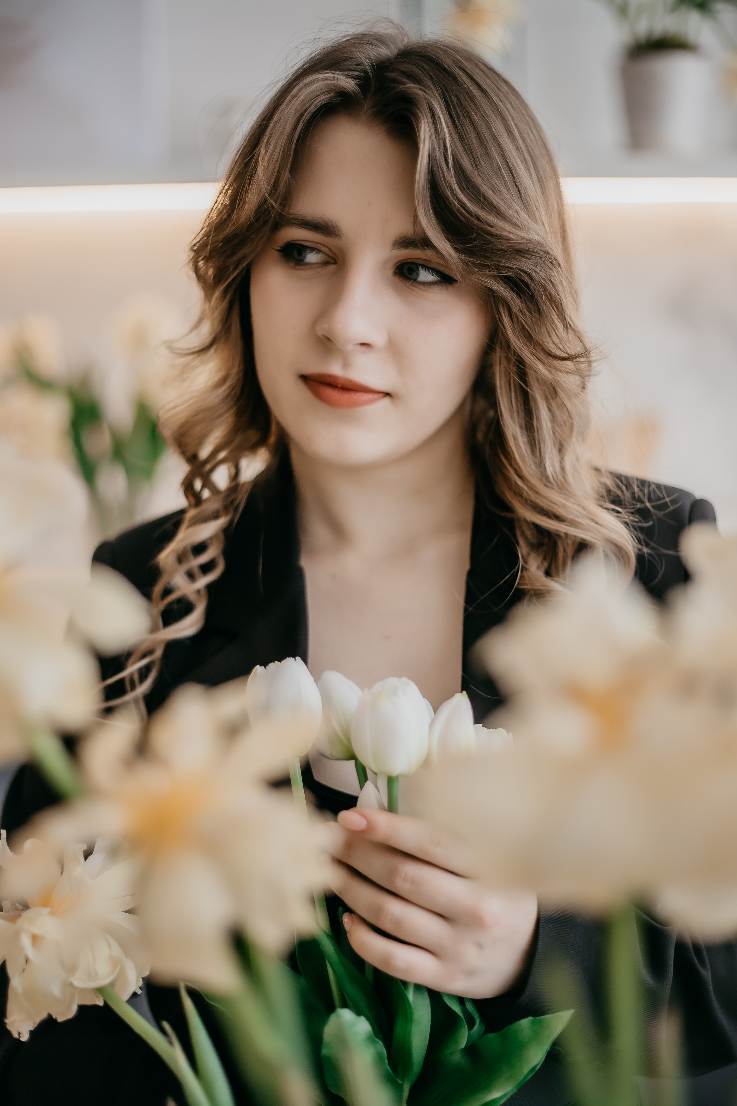 Ангелина. Тюльпаны. Фотограф Регина Крикунова г. Красноярск