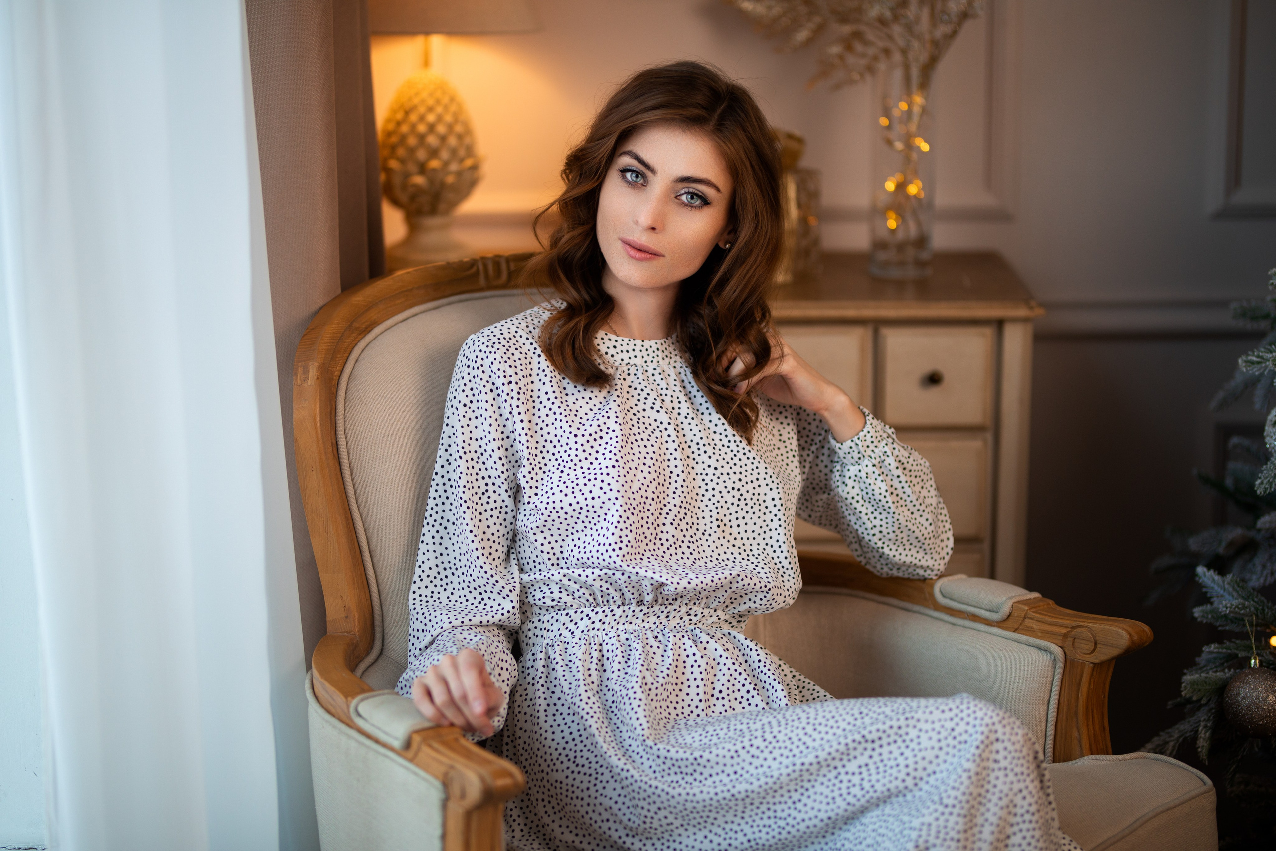 Новогодний фотосет в интерьерной студии с Надеждой в формате для «себя»