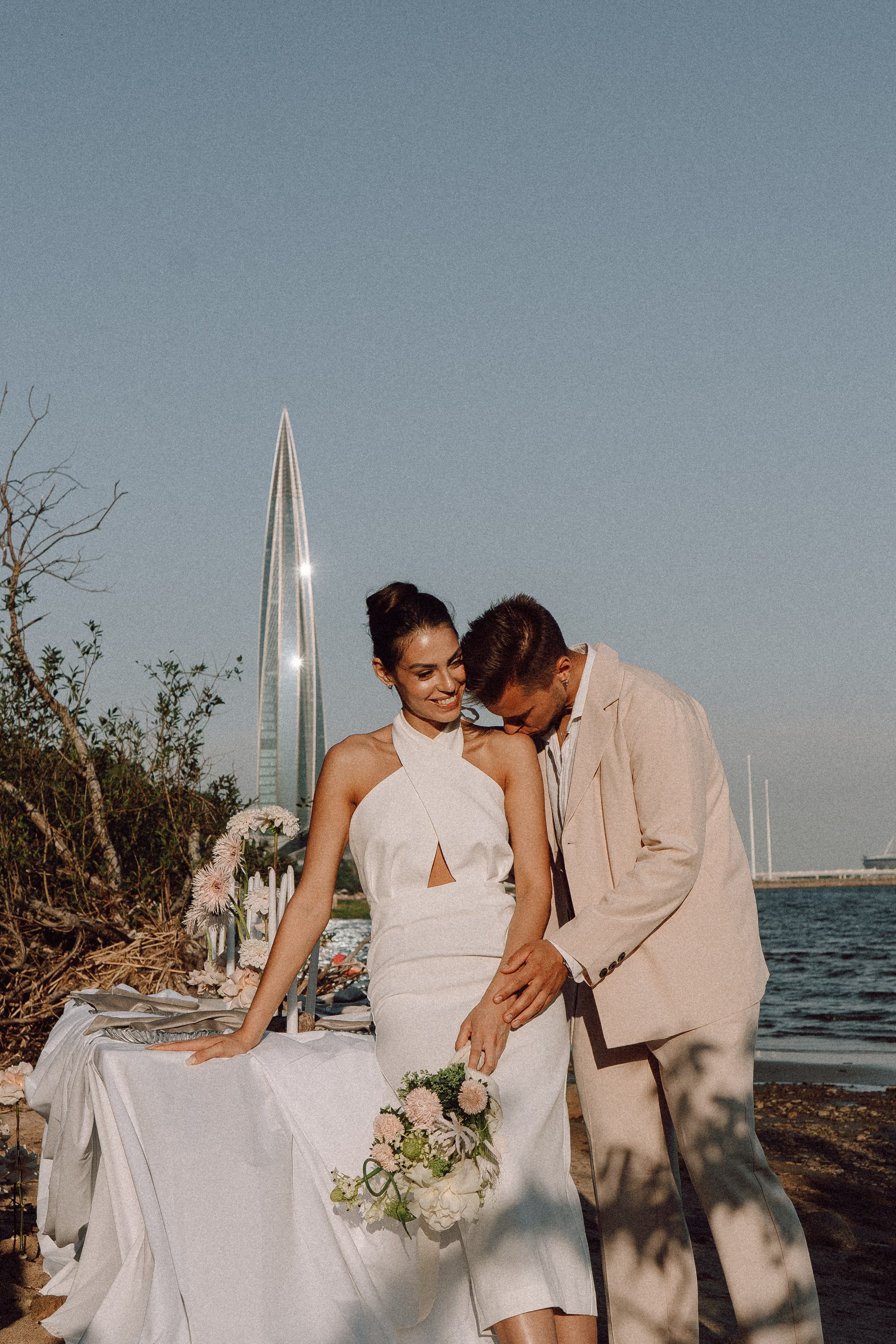 СВАДЕБНАЯ ФОТОСЕССИЯ ВЫЕЗДНОЙ ЦЕРЕМОНИИ (ФИНСКИЙ ЗАЛИВ). Профессиональный фотограф, Санкт-Петербург — Виктория Богомолова