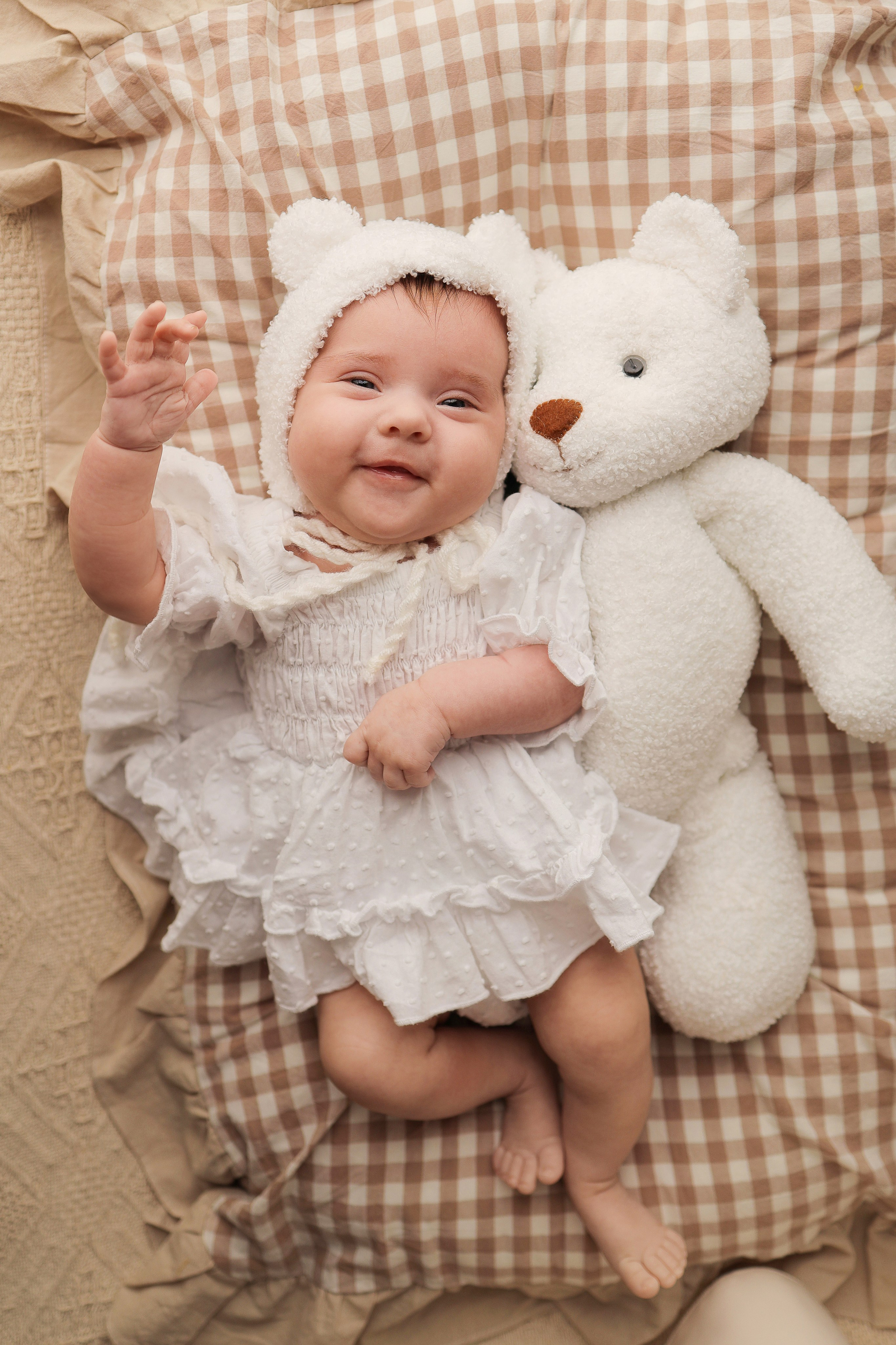 Дариночка, 1 месяц. Фотограф новорожденных в Новокузнецке Анна Горошникова