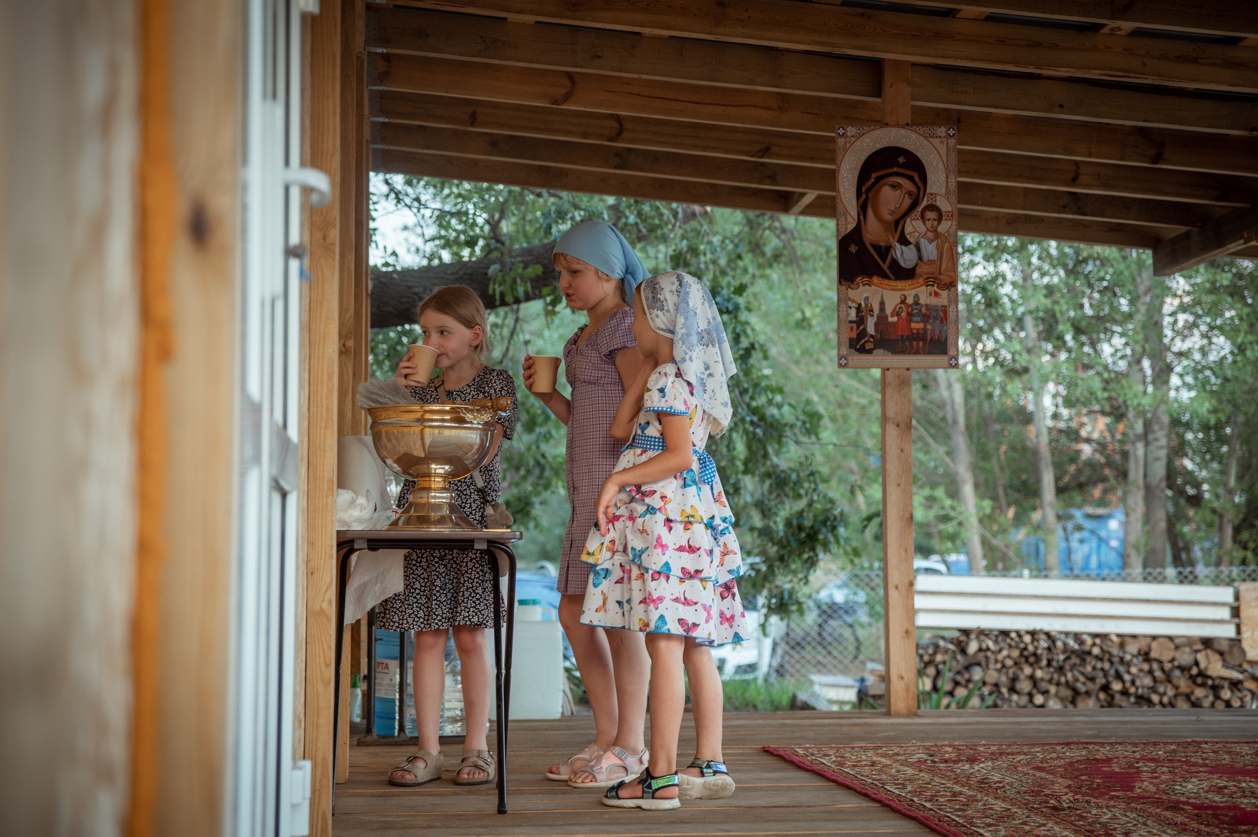 Освещение купола в храме Казанской иконы Божьей Матери х. Закутский. Церковный, семейный и репортажный фотограф Волгоград, Волжский