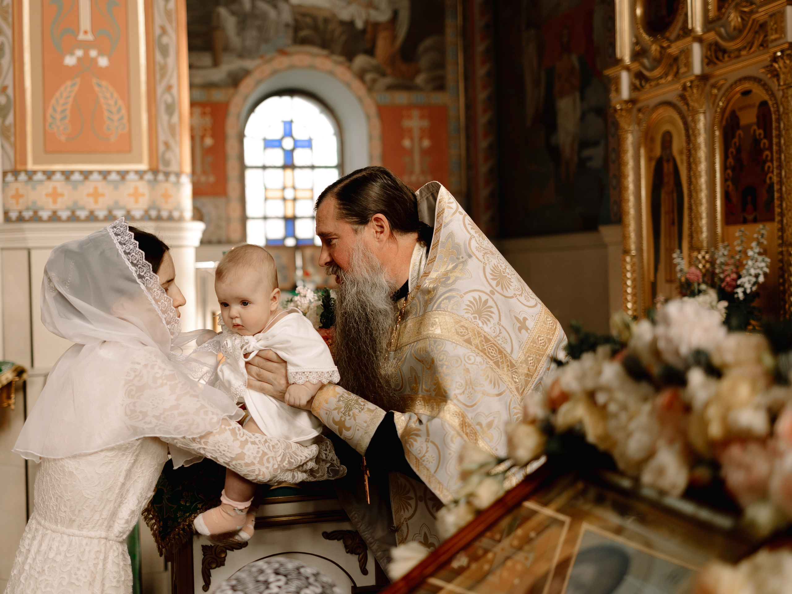 Таинство крещения Миланы. Семейный фотограф в Краснодаре Храмова Анна