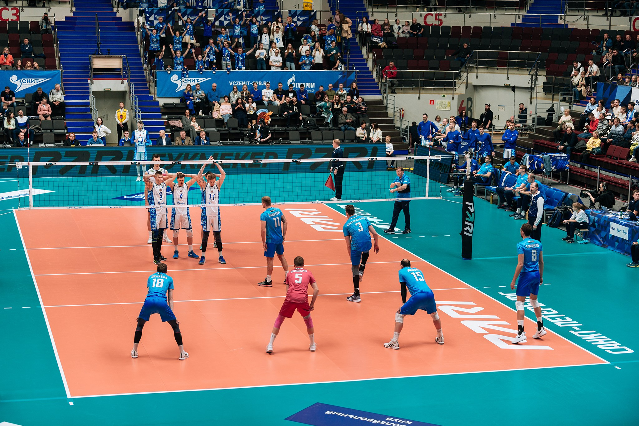 Зенит — Динамо-ЛО. Чемпионат России по волейболу. Февраль 24. Репортажный фотограф в Санкт-Петербурге Анастасия Клёпова