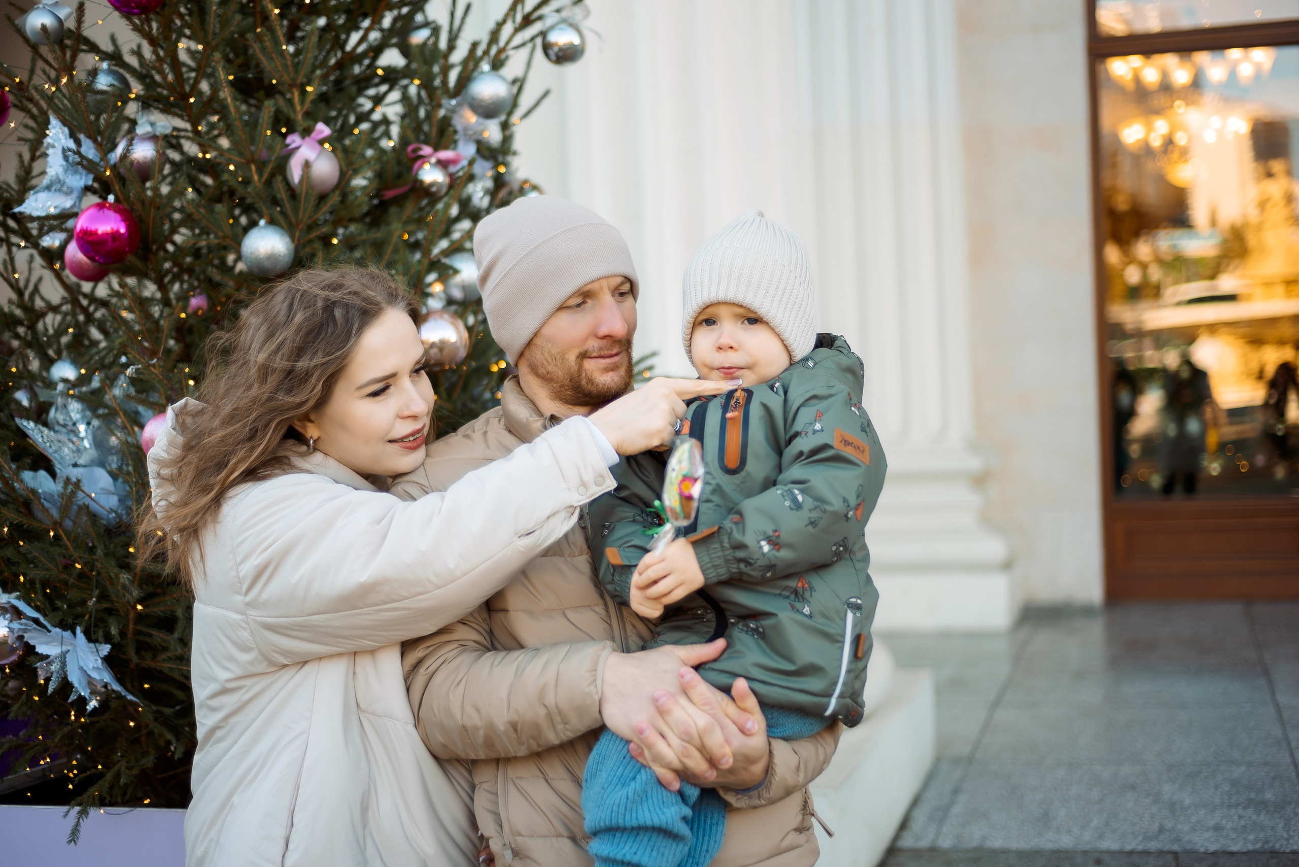 Новогодний город. Семейный и женский фотограф Лоо Краснодар Сочи Энем Татьяна Трибурт