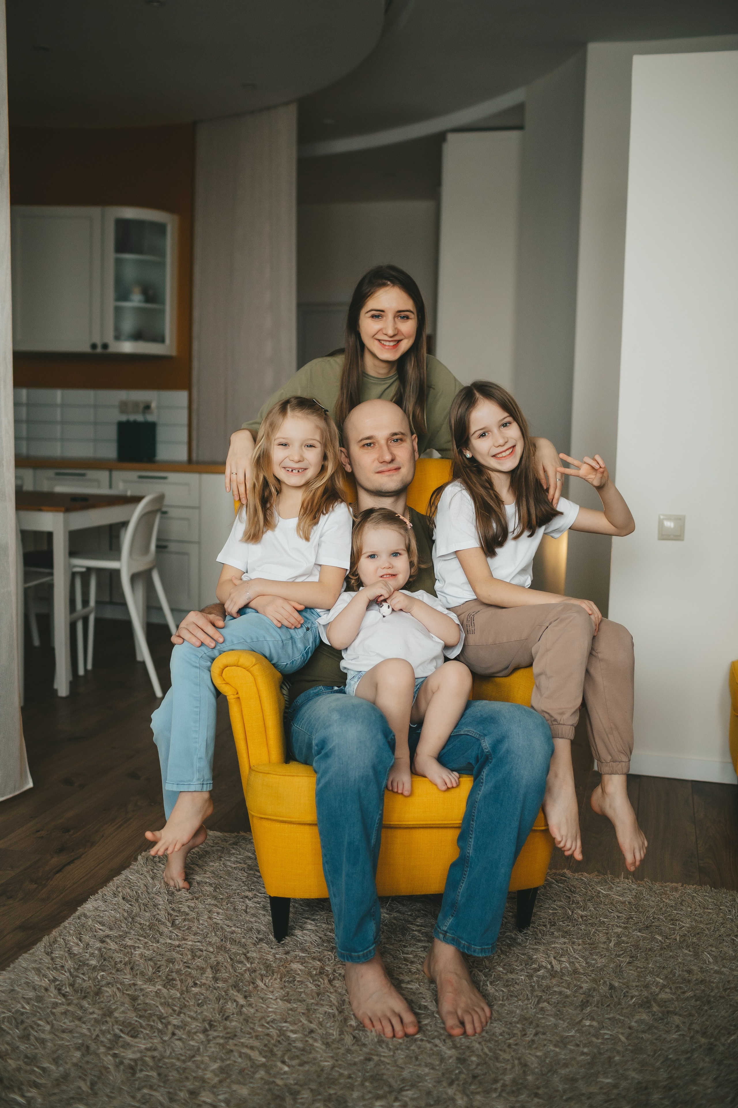 Семья Пети и Алёны (домашняя фотосессия). Семейный и детский фотограф и видеограф в Москве, Дрокина Наталья