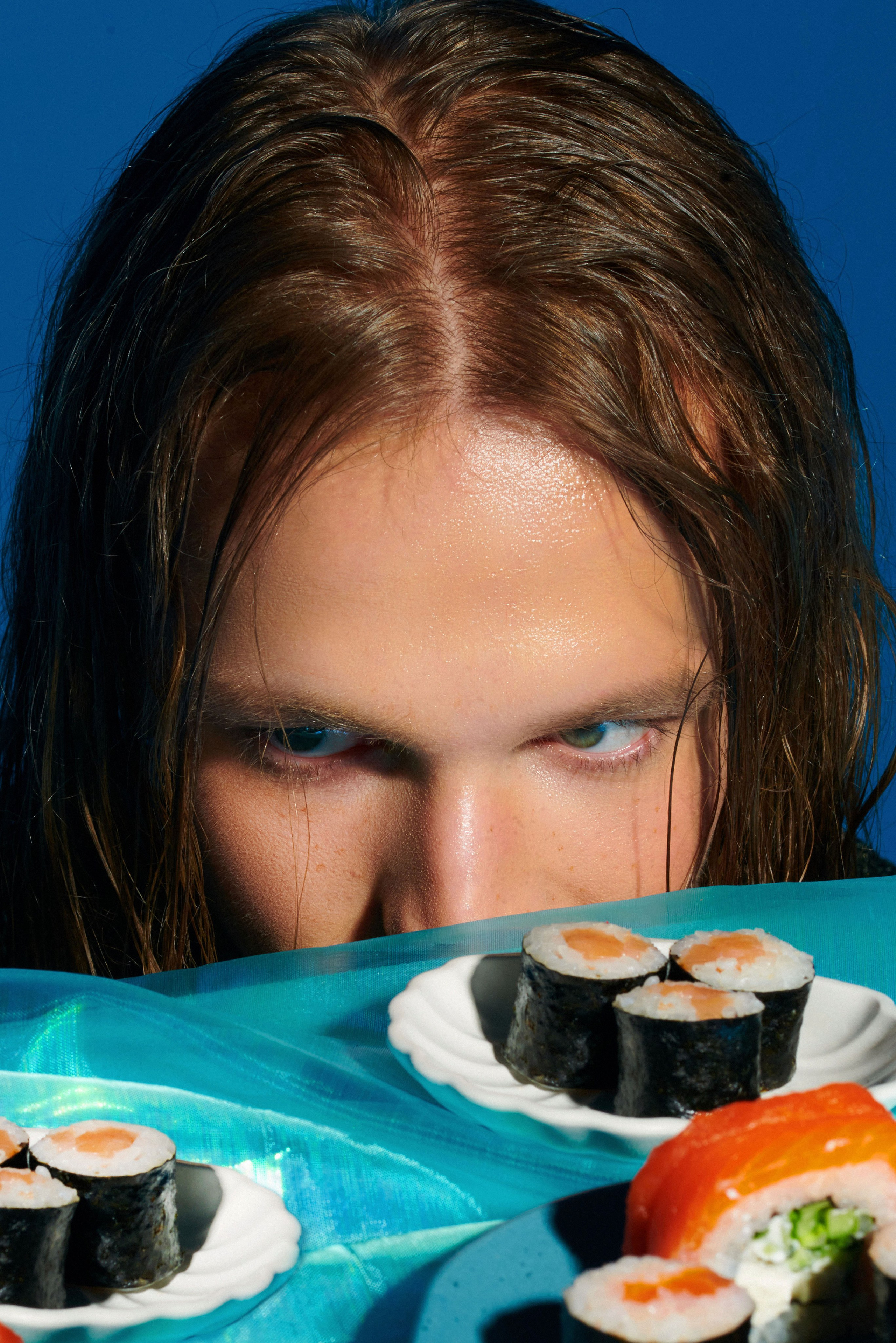 Рекламная съемка для «Sushi star». Натали де Шан | исследователь моды, креативный стратег