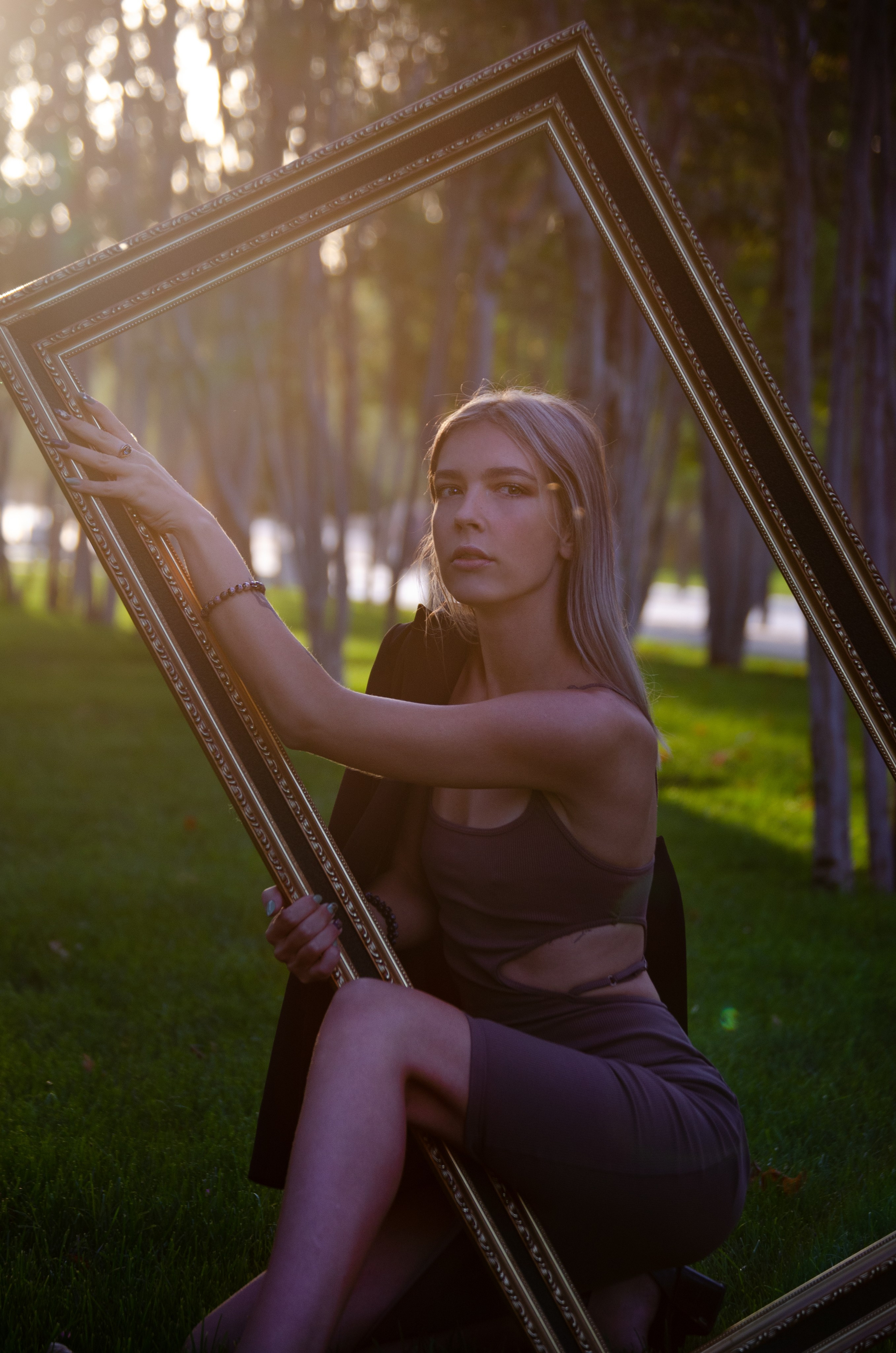 Диана в парке. Портретный фотограф в Краснодаре Юлия Кудряшова