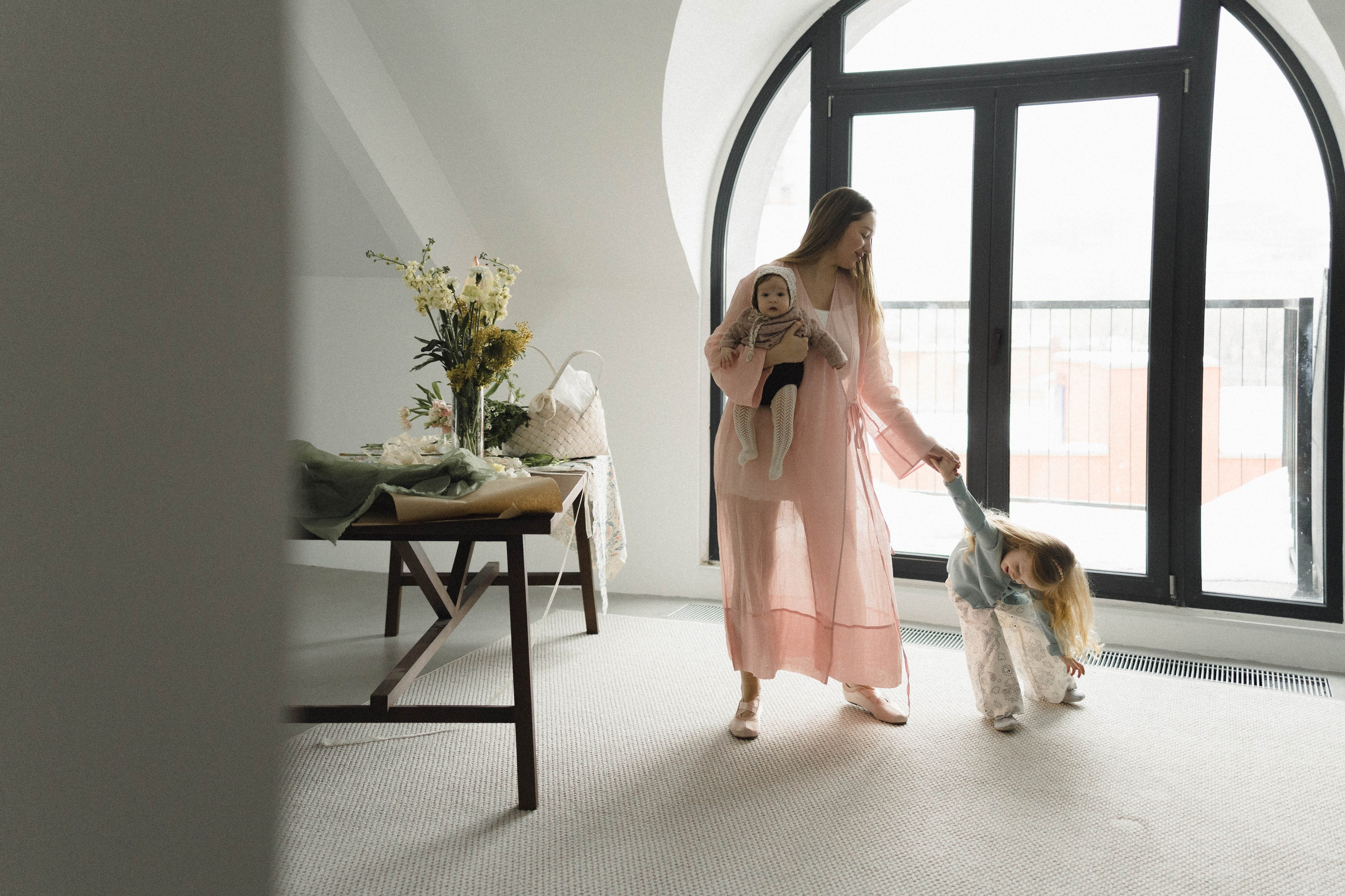 Утро с мамой. Фотография о важном