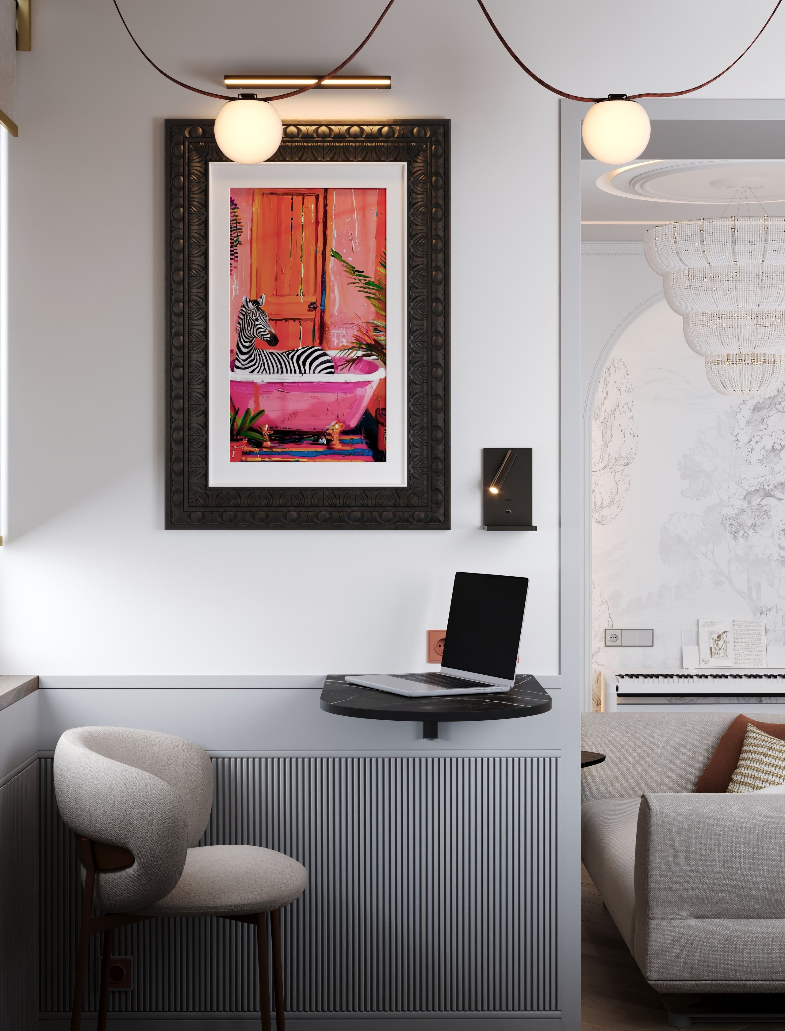 3D Визуализация квартиры пгт Заречье 62.7 m². Заказать 3Д визуализацию интерьеров — Дарья Веденёва