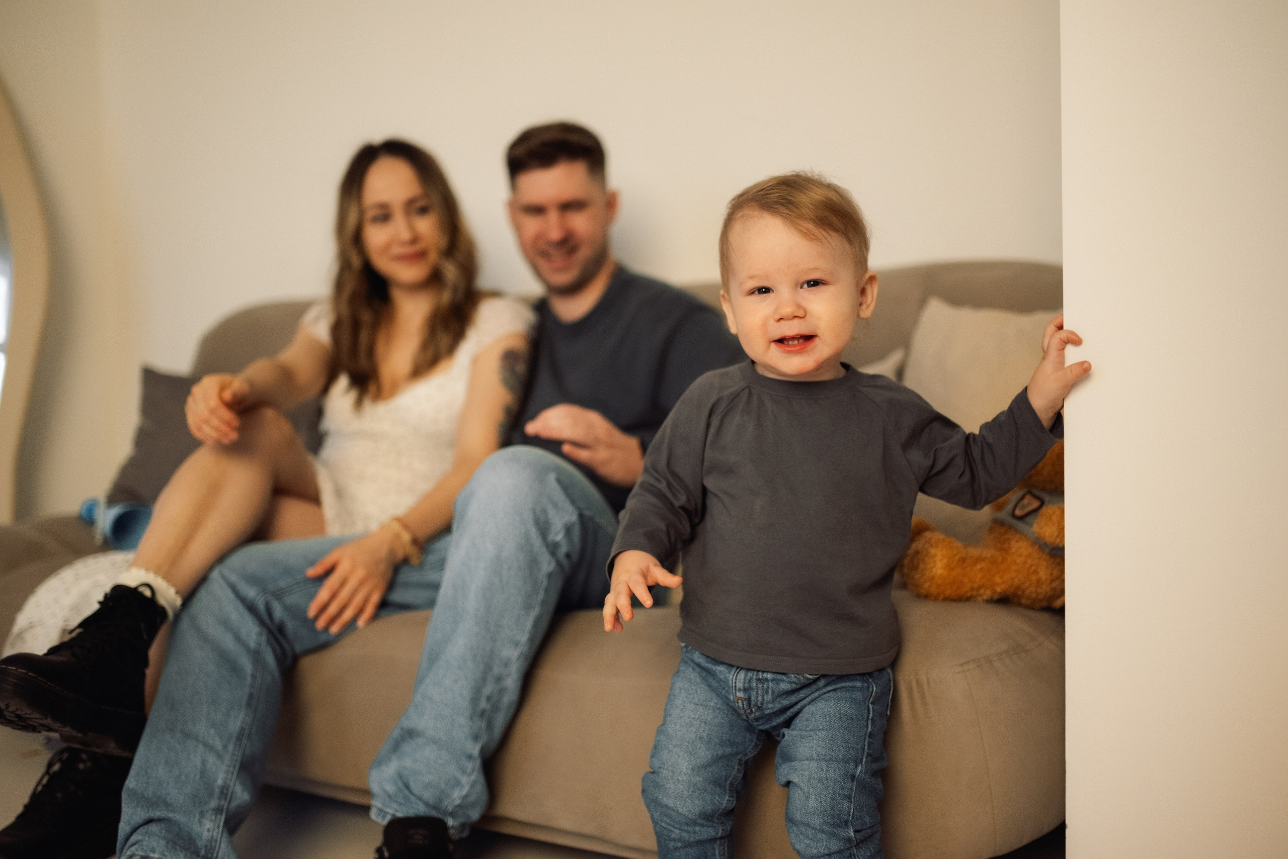 Годовасие с мамой и папой. Семейный и детский фотограф в Щелково Алена Дробот