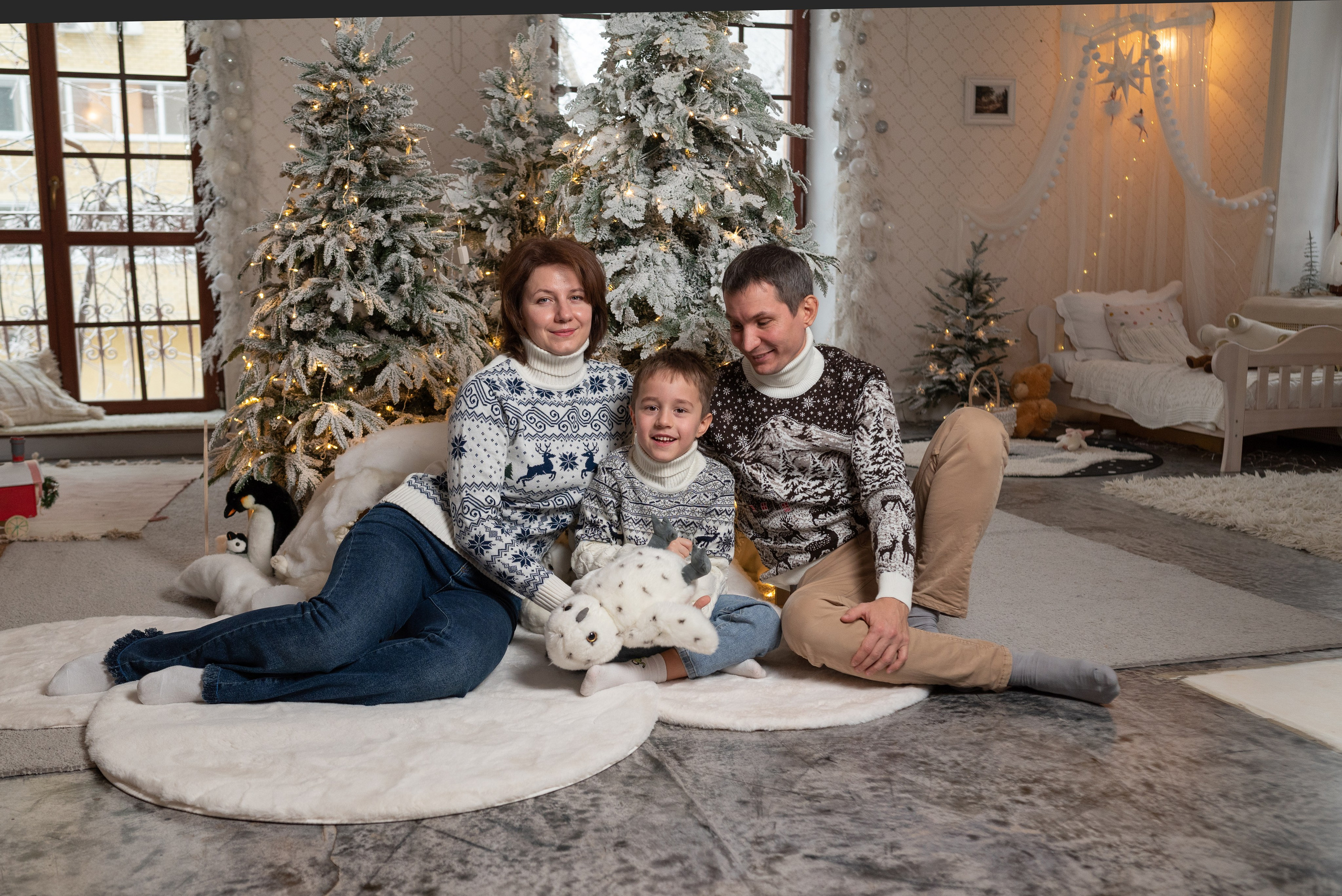 Новогодняя история для семьи Быстровых. Фотограф в Тюмени Голышева Елена