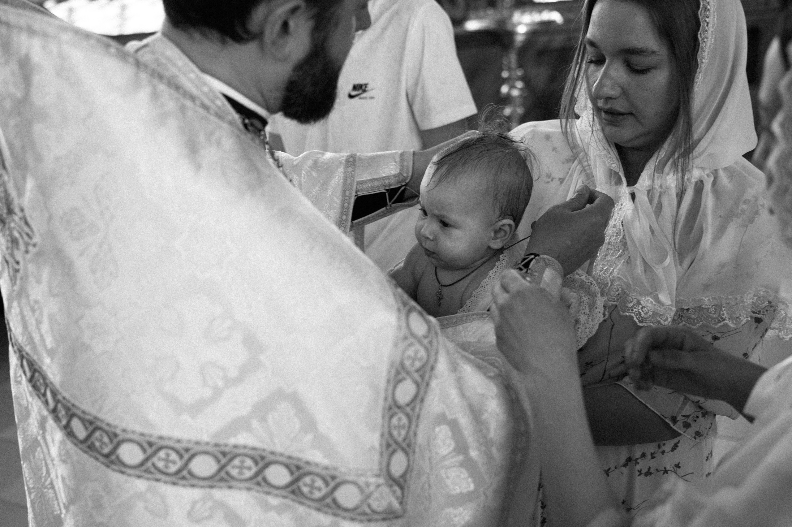 Таинство Крещения Дарьи (Храм Преполовения Пятидесятницы). Фотограф Ярута Оксана / Ростов-на-Дону