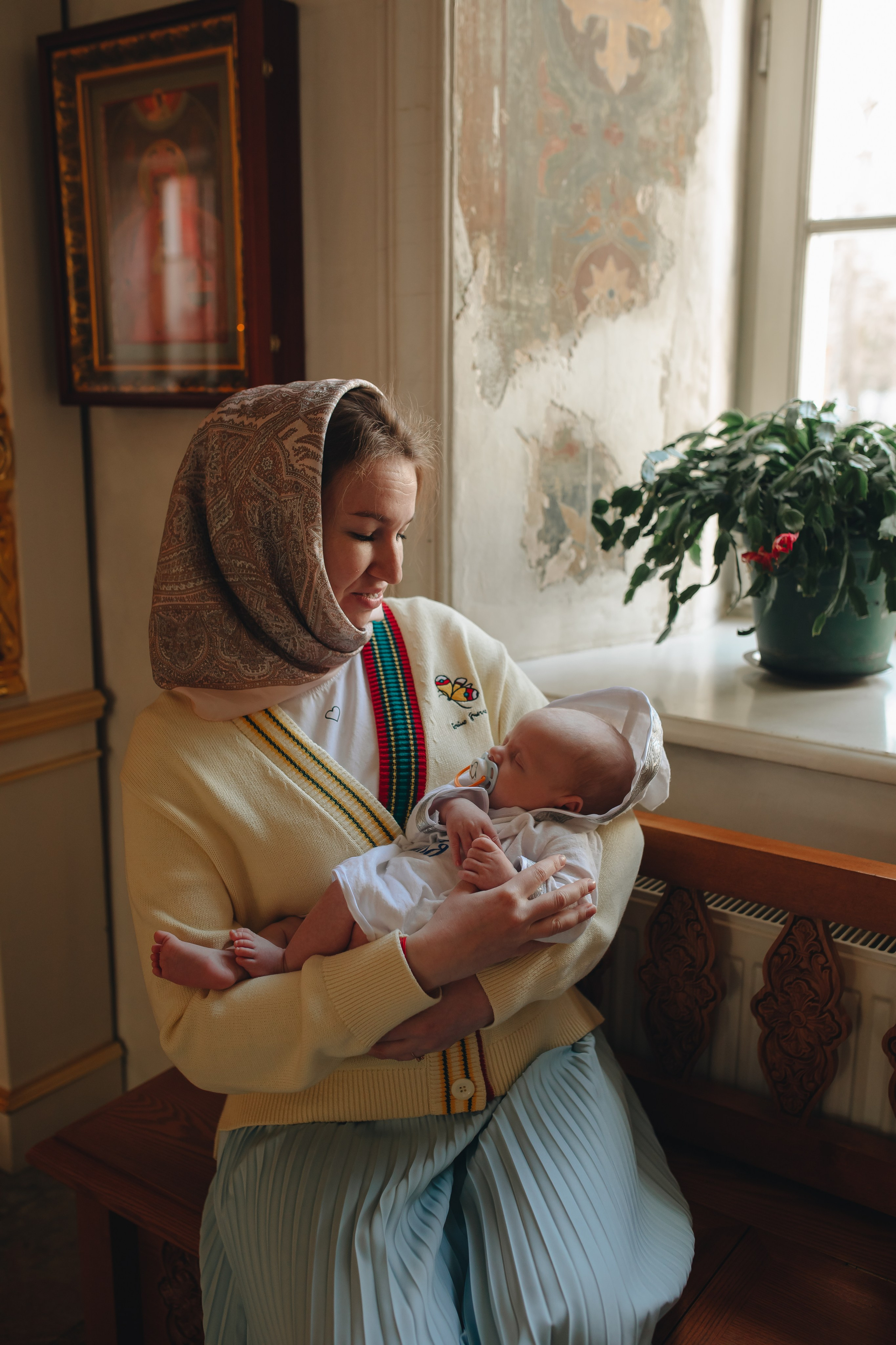 Крещение в светлом Храме. Семейный и детский фотограф в Москве Дорогова Екатерина