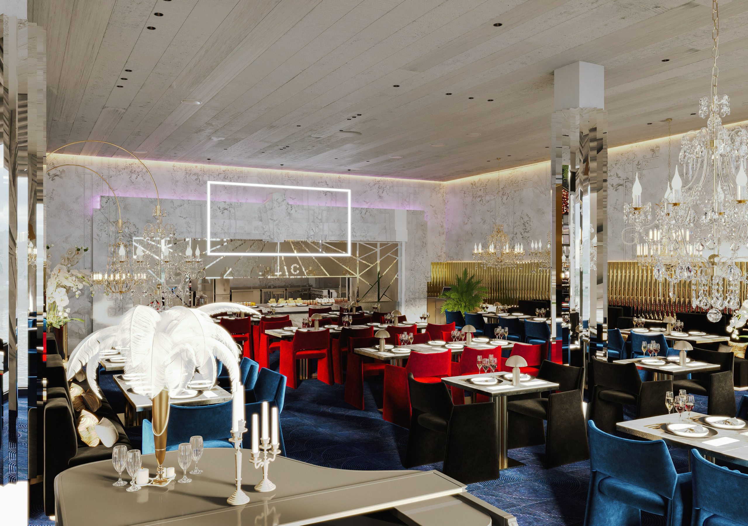 Ресторан CLC. Юлия Григорьева — 3D визуализатор