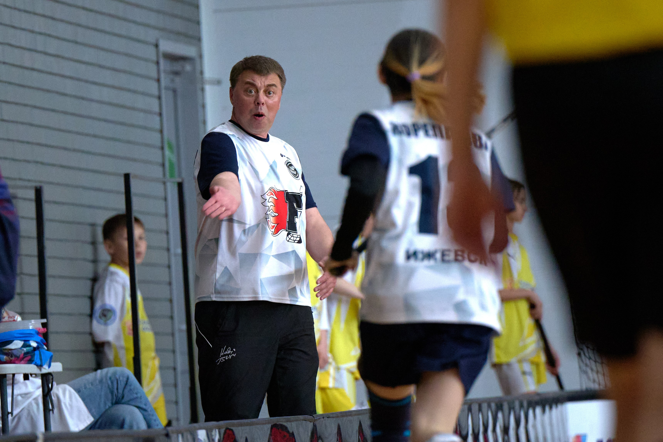 Турнир по флорболу 2025 Ника в Ижевске. Спортивный репортажный фотограф в Ижевске Сергей Мерзляков