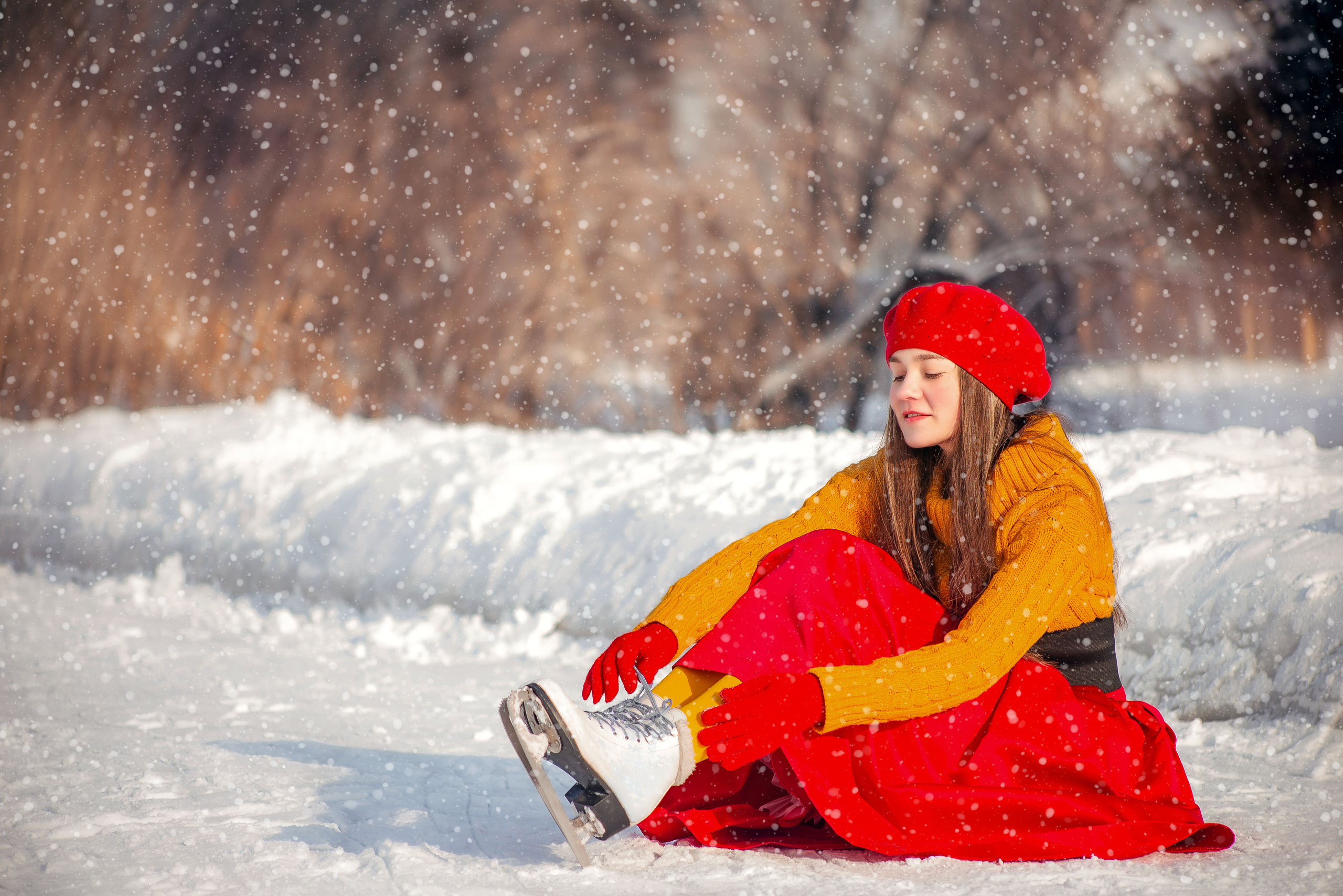 На коньках. Рыжий Фотограф Иркутск
