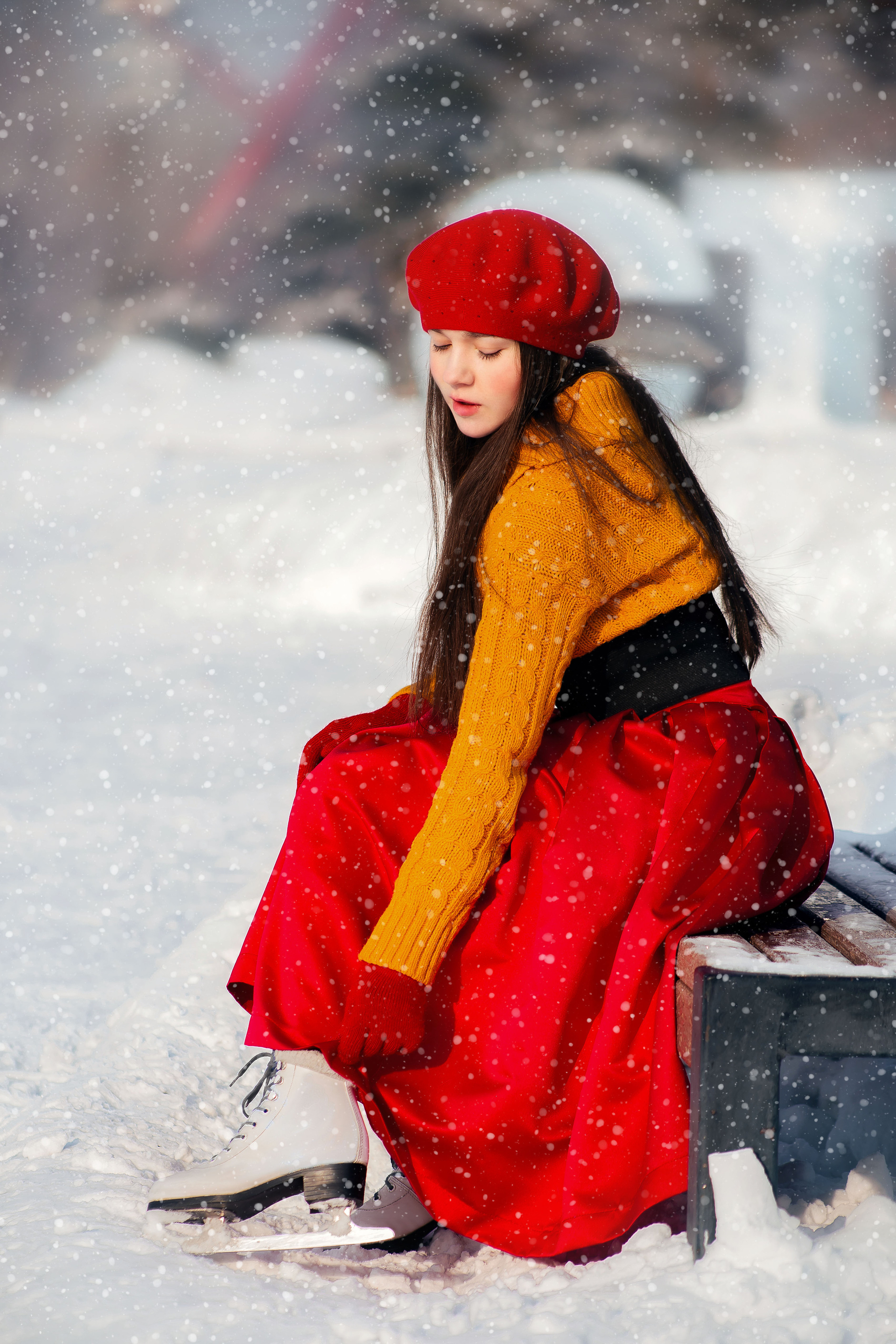 На коньках. Рыжий Фотограф Иркутск