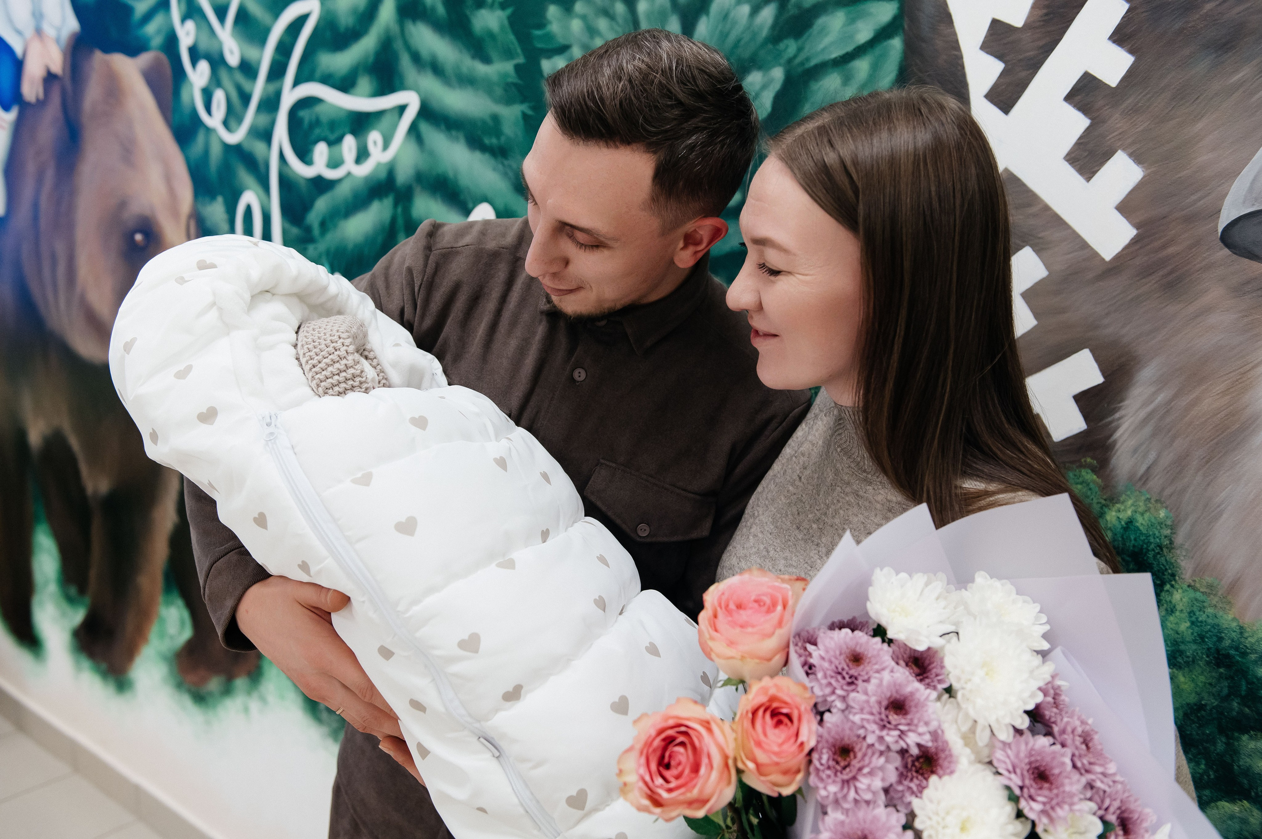 Выписка с роддома Смирновы. Фотограф в Сургуте Светлана Гибадуллина