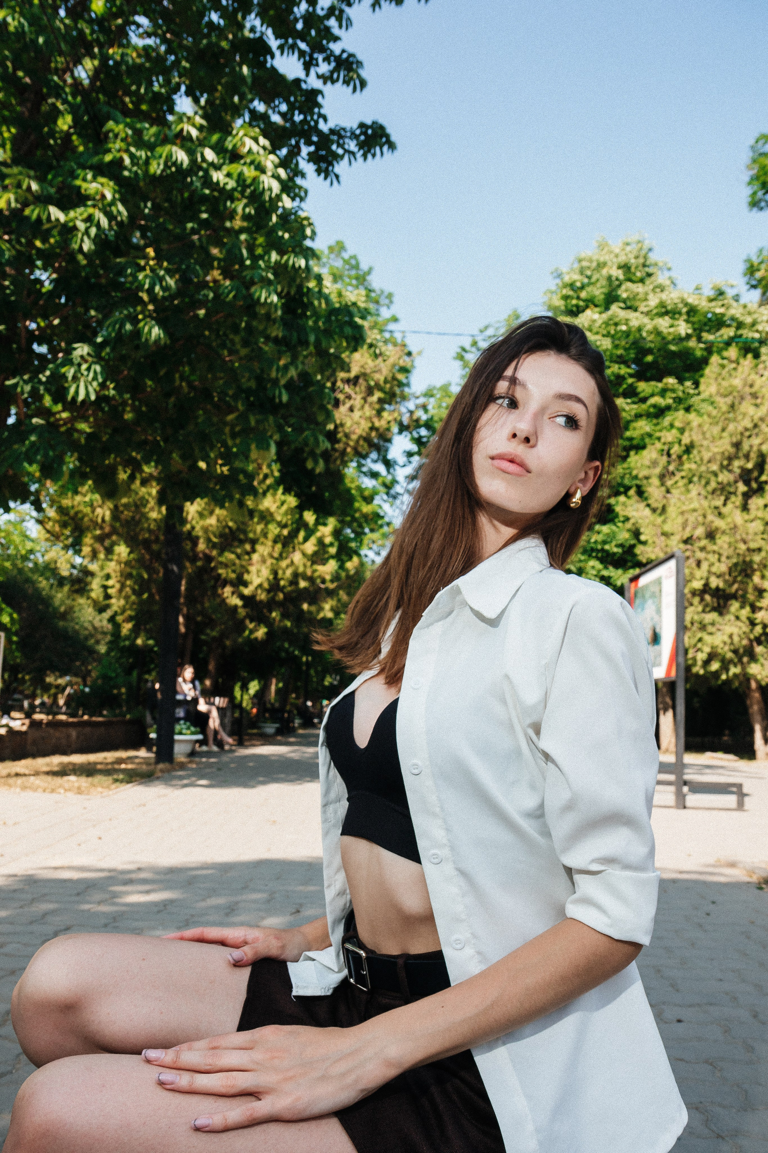 Лера в парке Горького. Фотограф Александр Бигари