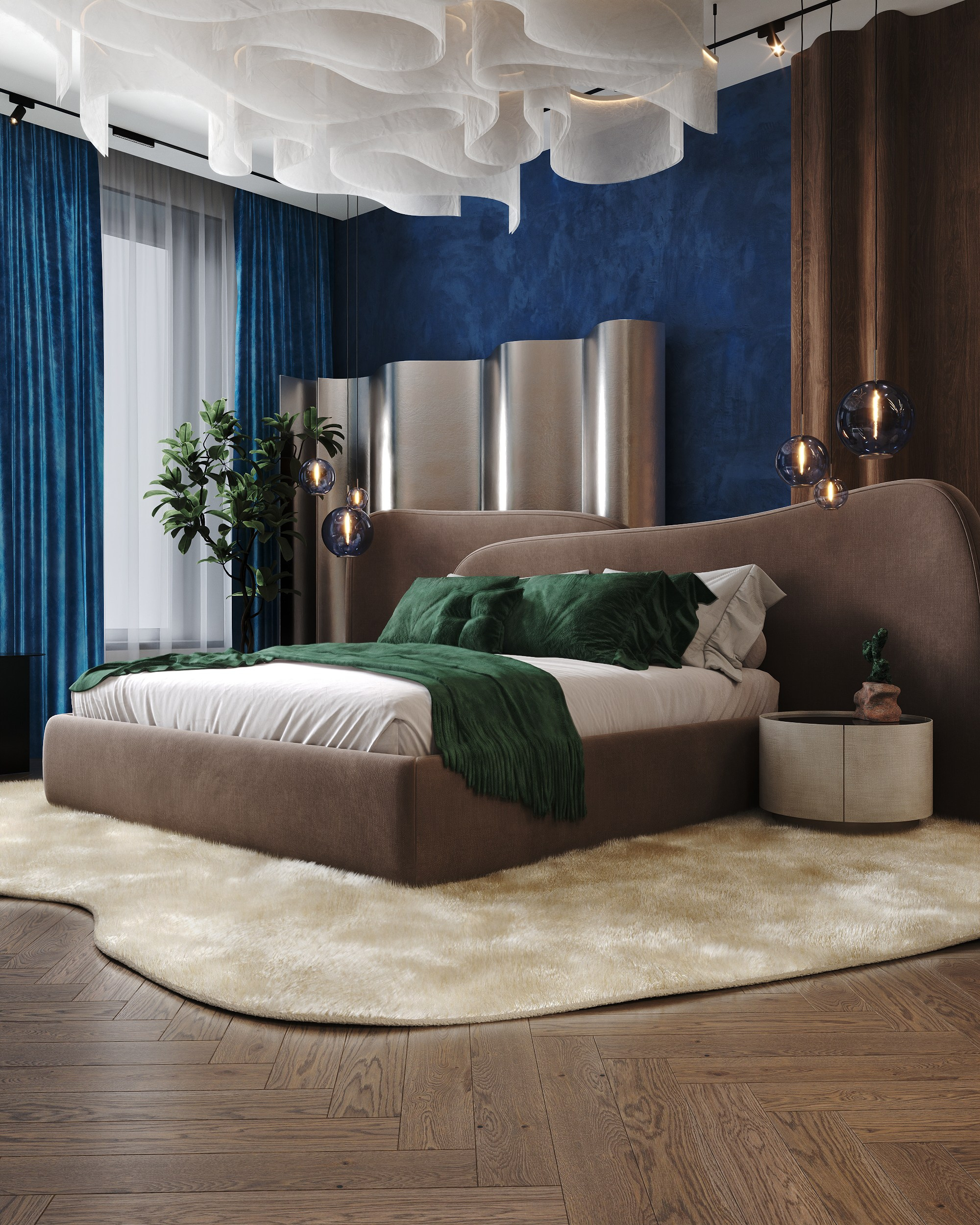 Deep Azure & Emerald Harmony. 3D Визуализация