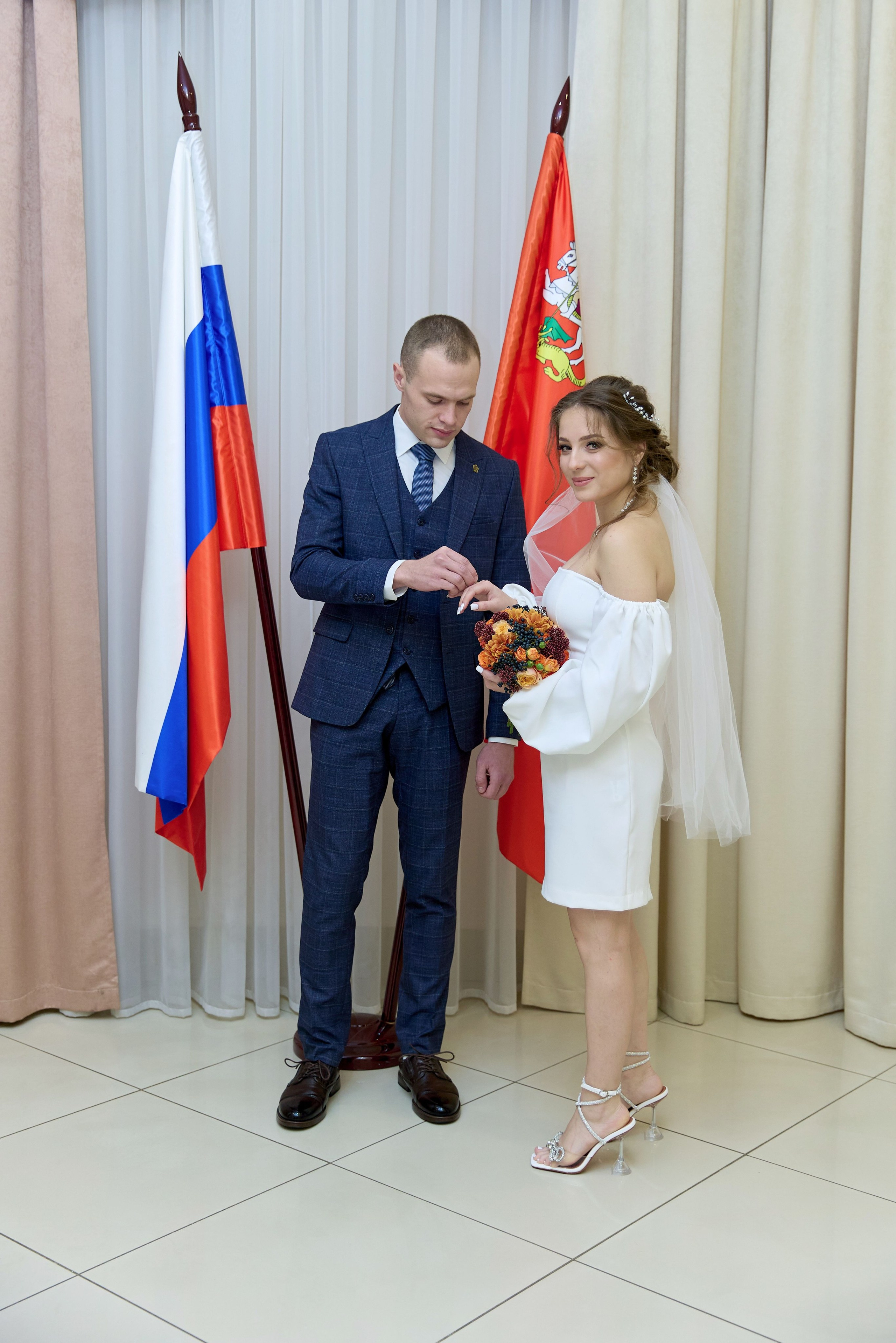 Свадебная фотосессия в городе Лобня и видео