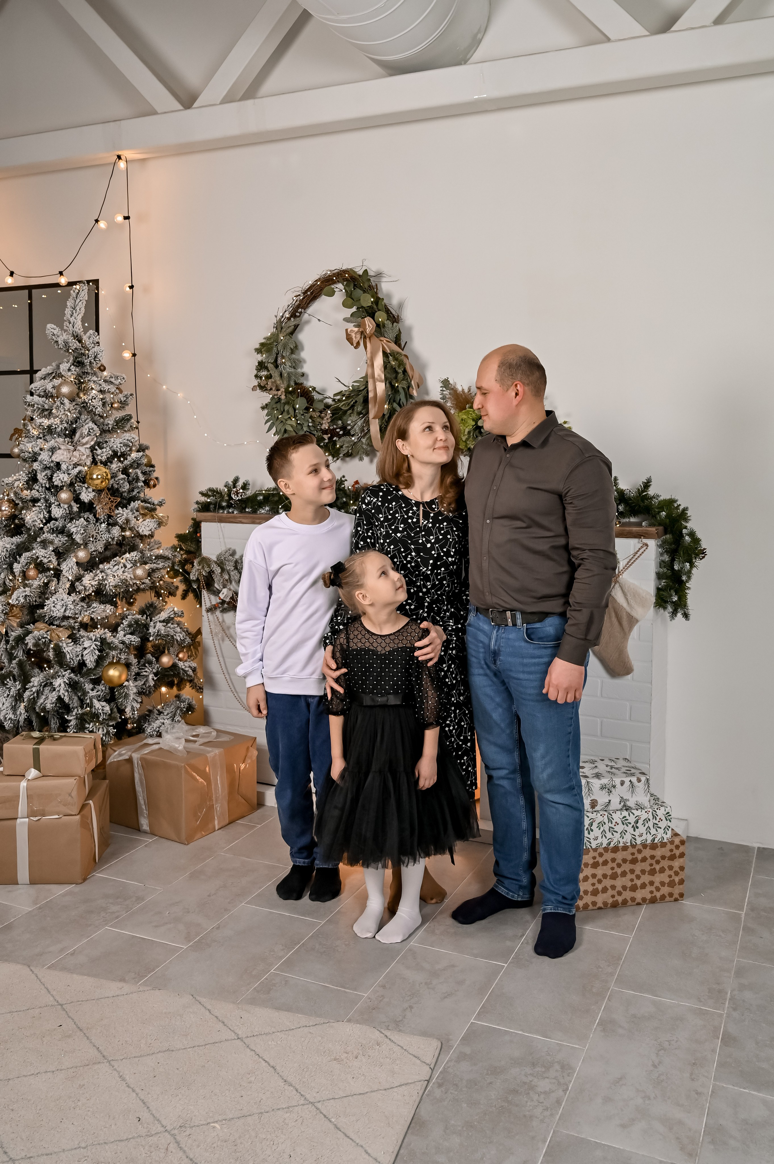 Новогодняя фотосессия в студии. Семейный и свадебный фотограф в г. Уфа Динара