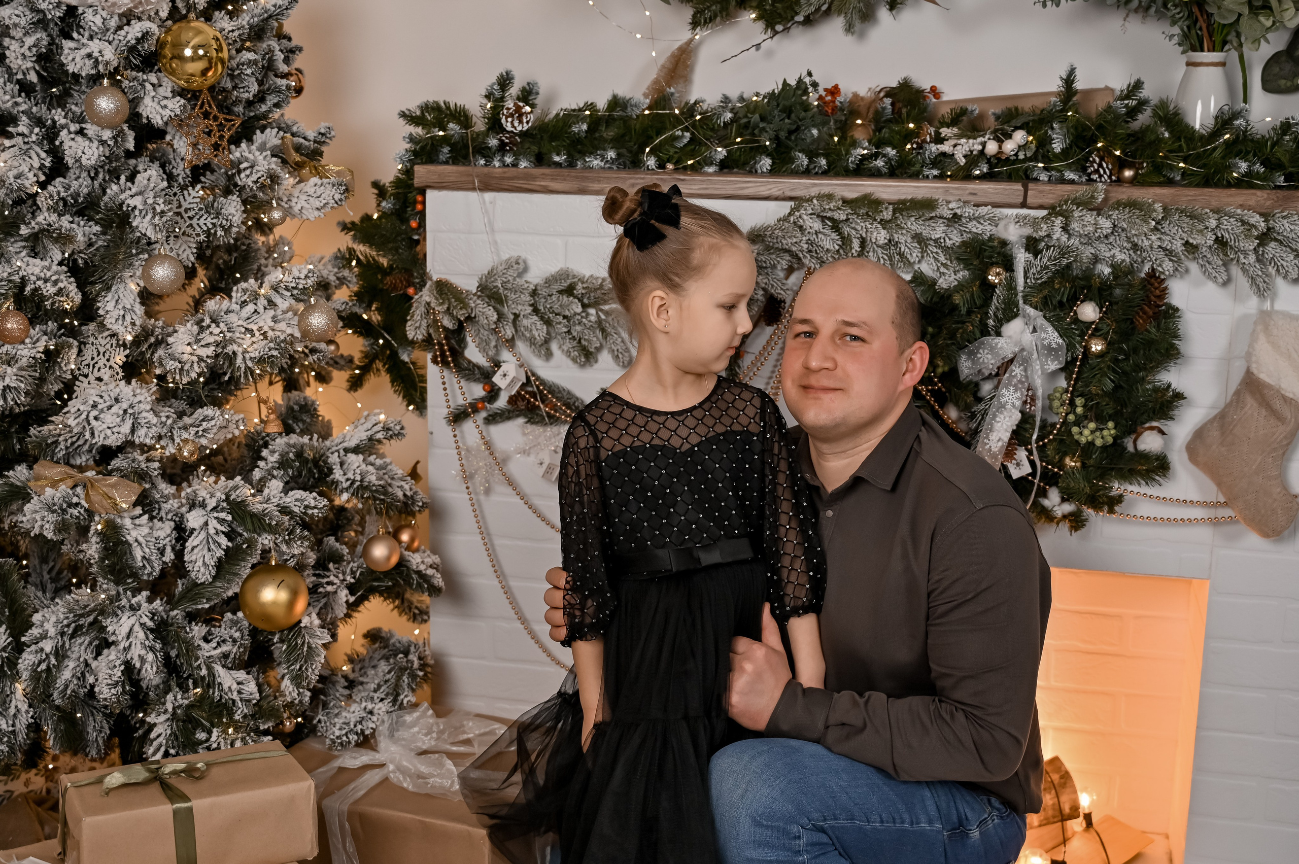 Новогодняя фотосессия в студии. Семейный и свадебный фотограф в г. Уфа Динара