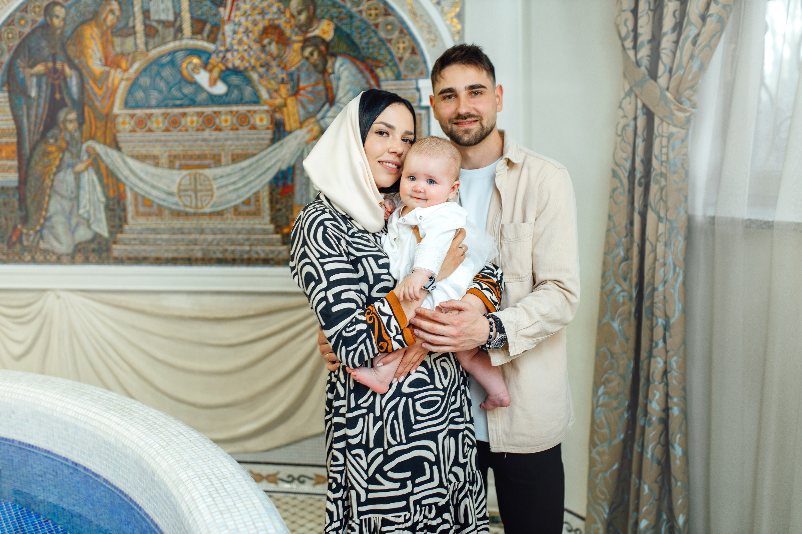 Таинство крещения Софии, апрель 2024