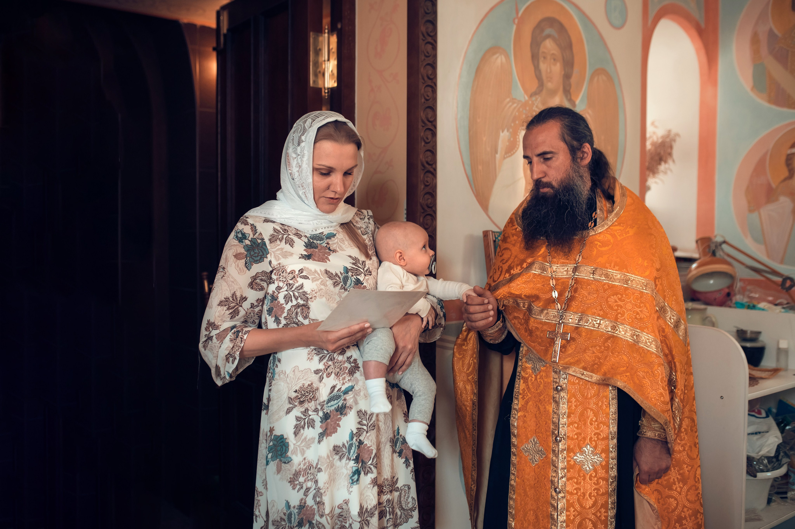 Таинство Крещения Крестовоздвиженский храм. Семейный фотограф Олеся Батурина Рязань