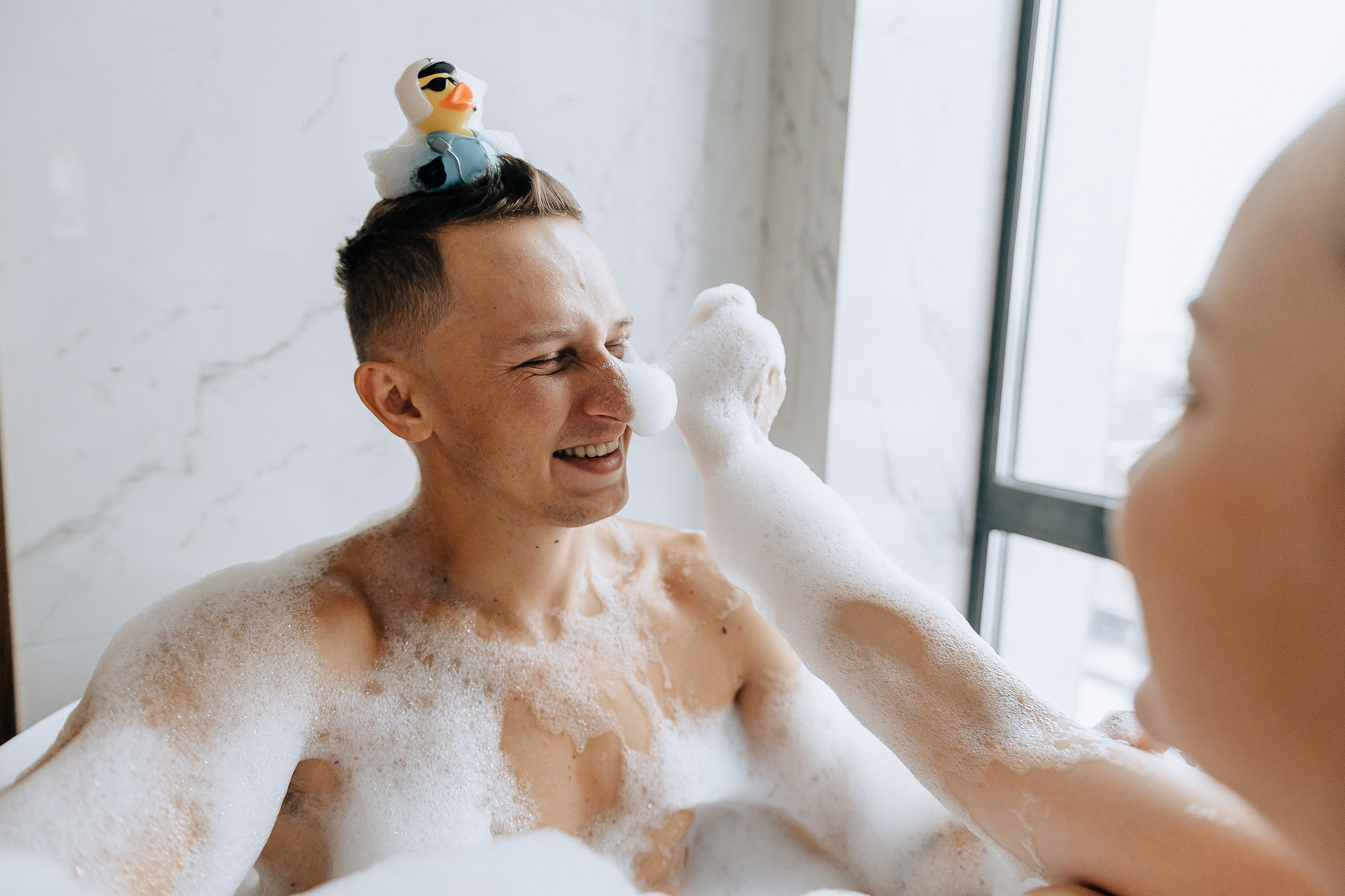 Веселье с пеной на фотосъемке