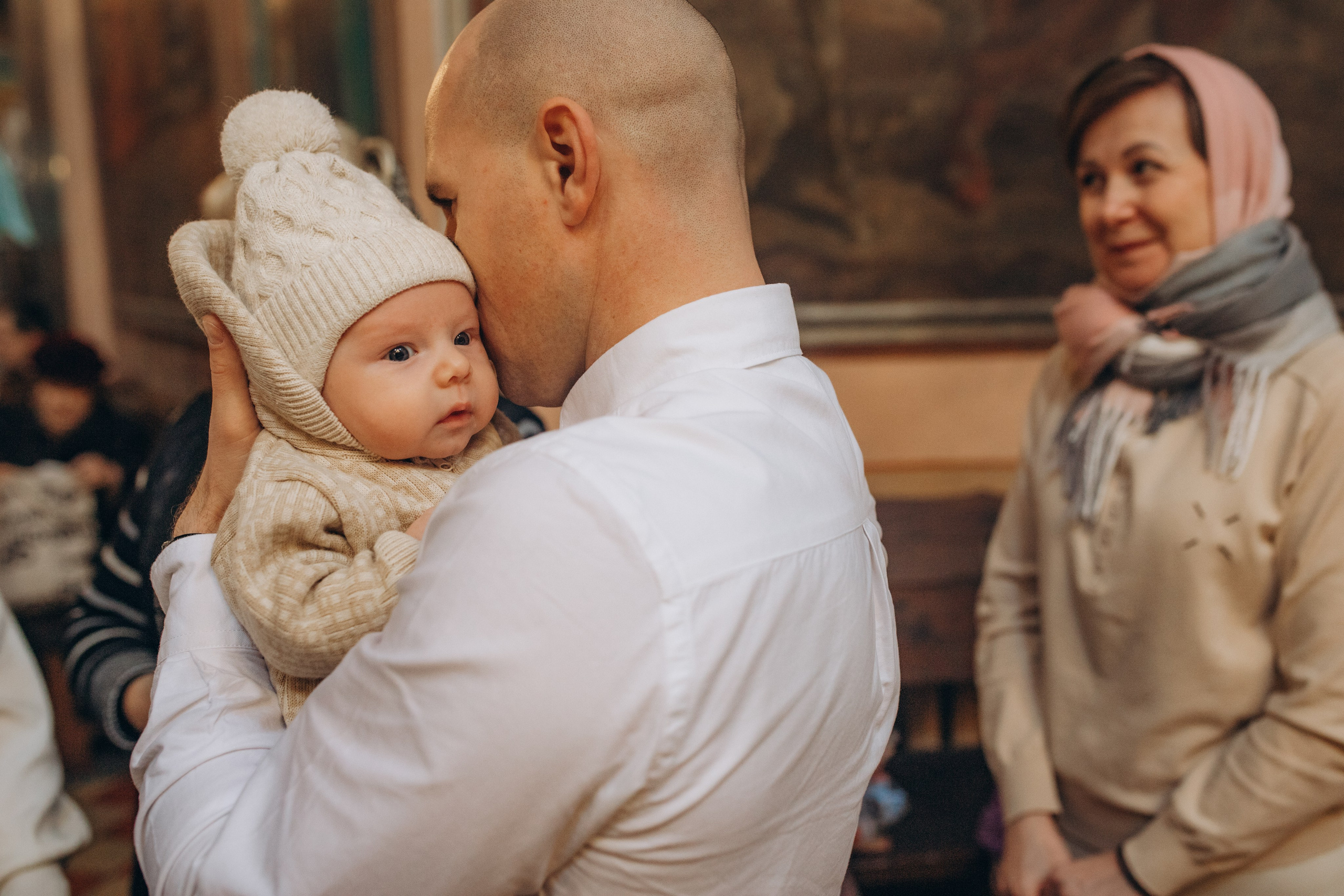 Крещение Михаил. Семейный и домашний фотограф в Москве и МО Королева Валерия