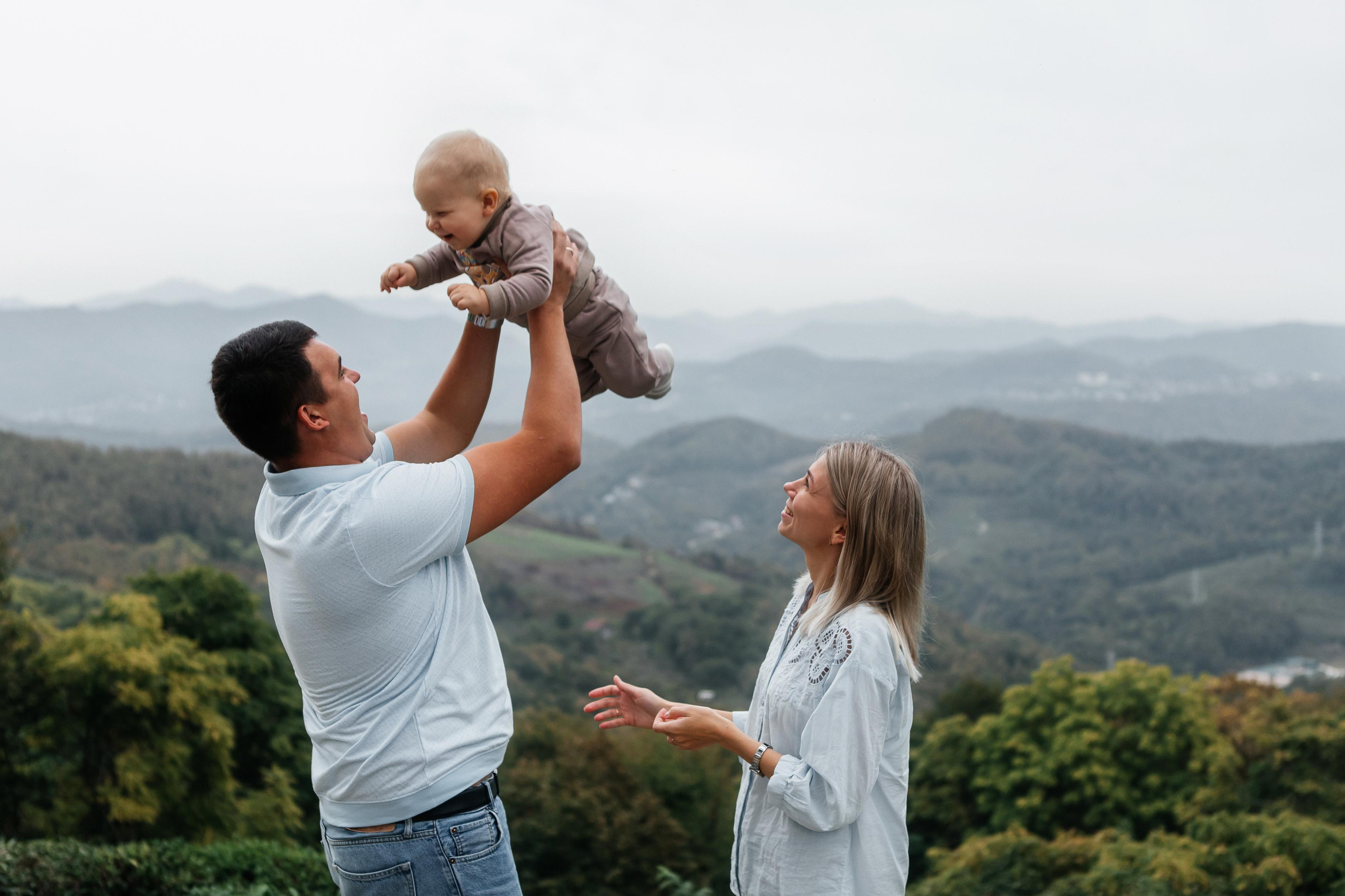 Семейная фотосессия на чайной плантации. Фотограф в Москве Дмитрий Жарков