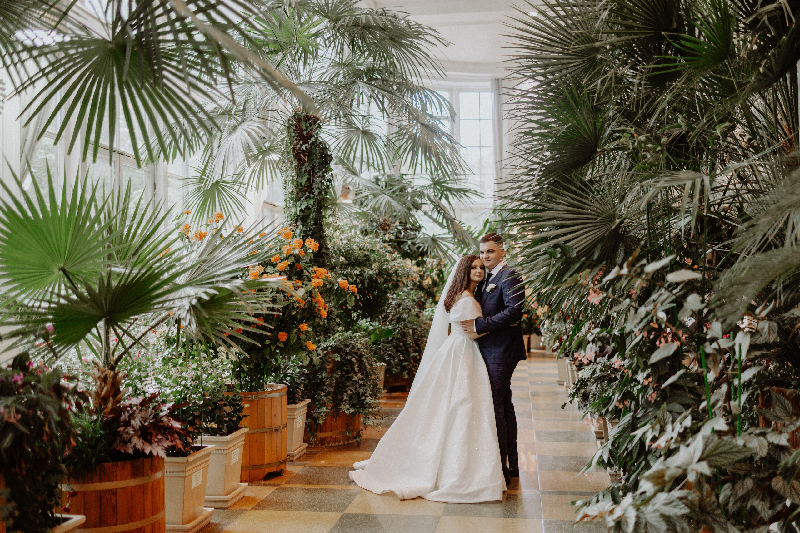 Царицынская оранжерея. Свадебный фотограф Маргарита Глумскова
