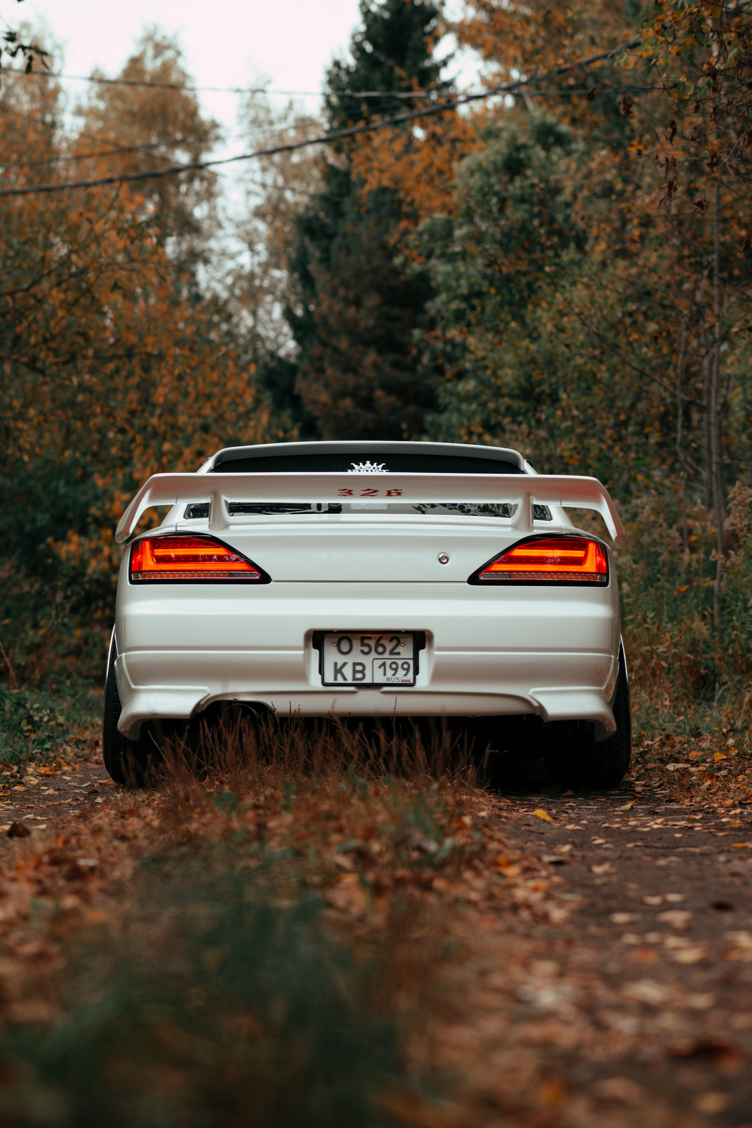 White Silvia new headlight. DeLorein