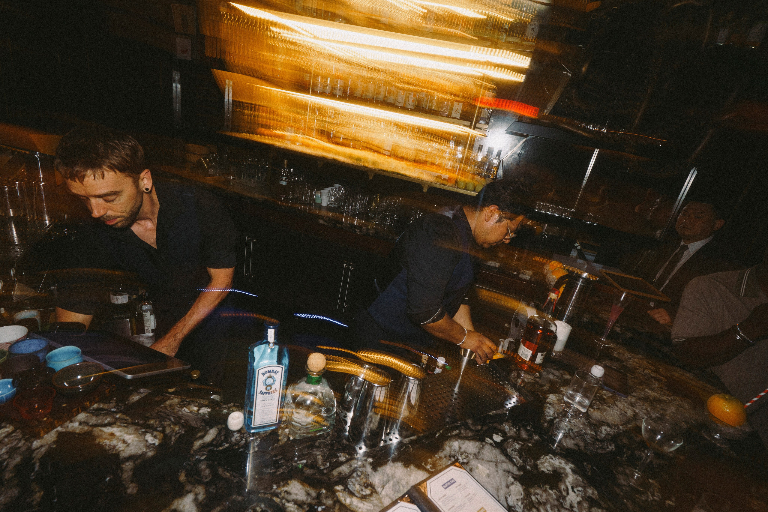 Birthday party at a restaurant. New York photographer RINAT SHAHMETOV in New York city
