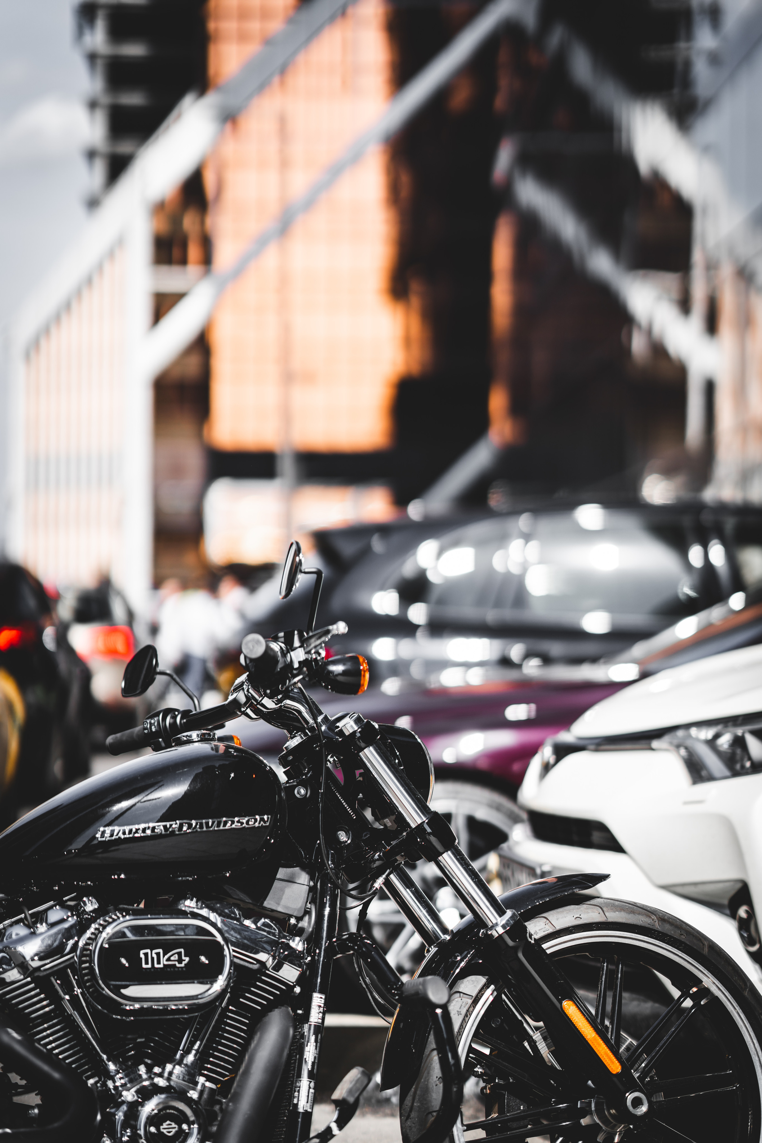 Мотоцикл Harley Davidson в Москва-Сити