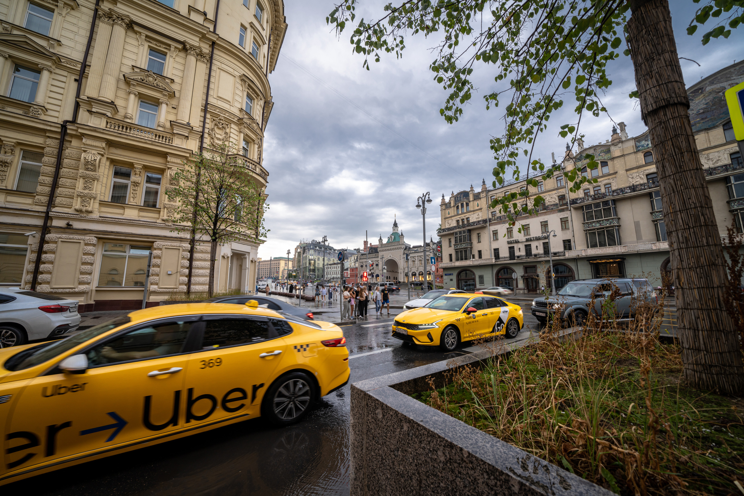 Такси в центре Москвы