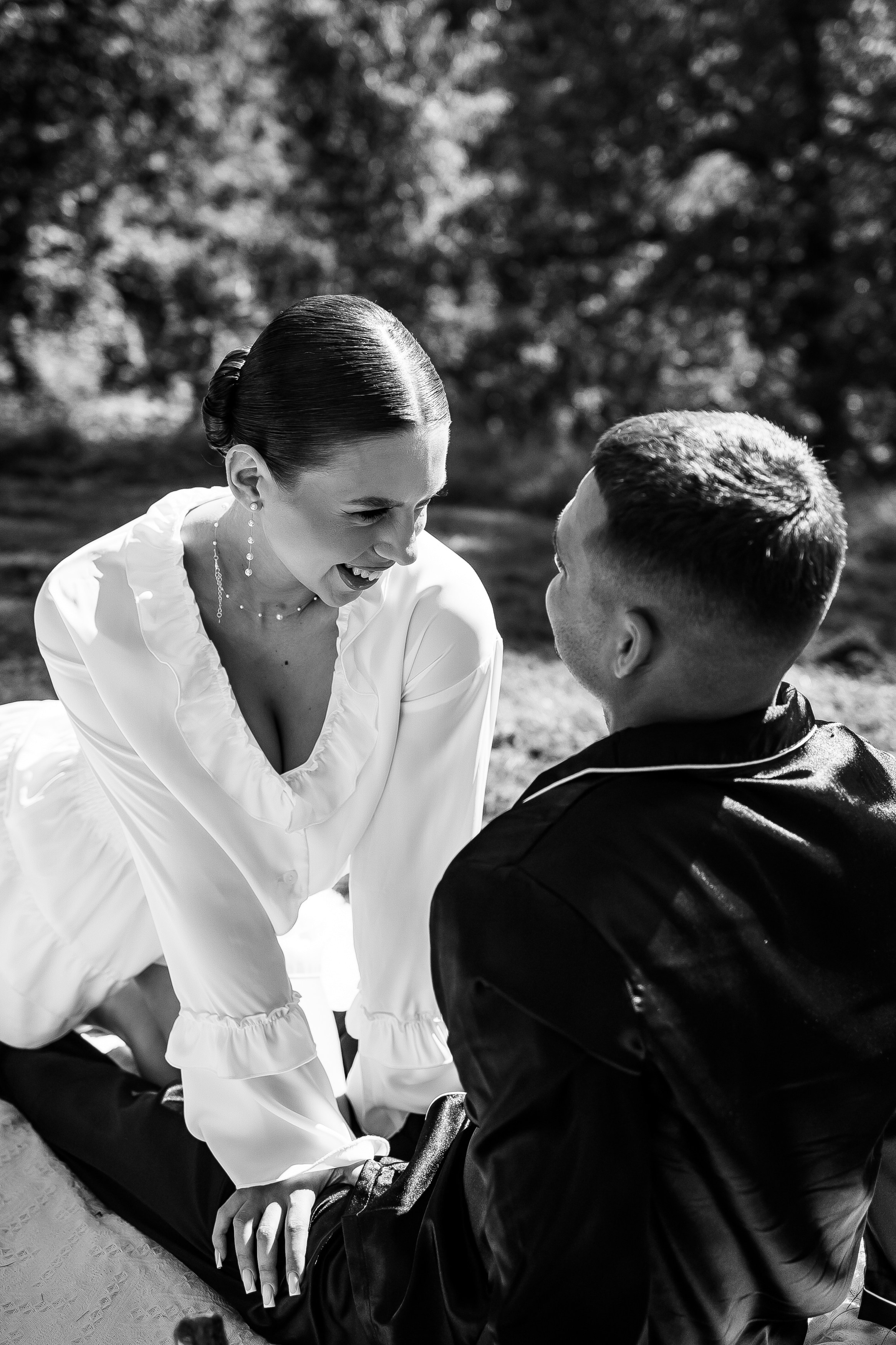 Романтичные кадры утра невесты и жениха