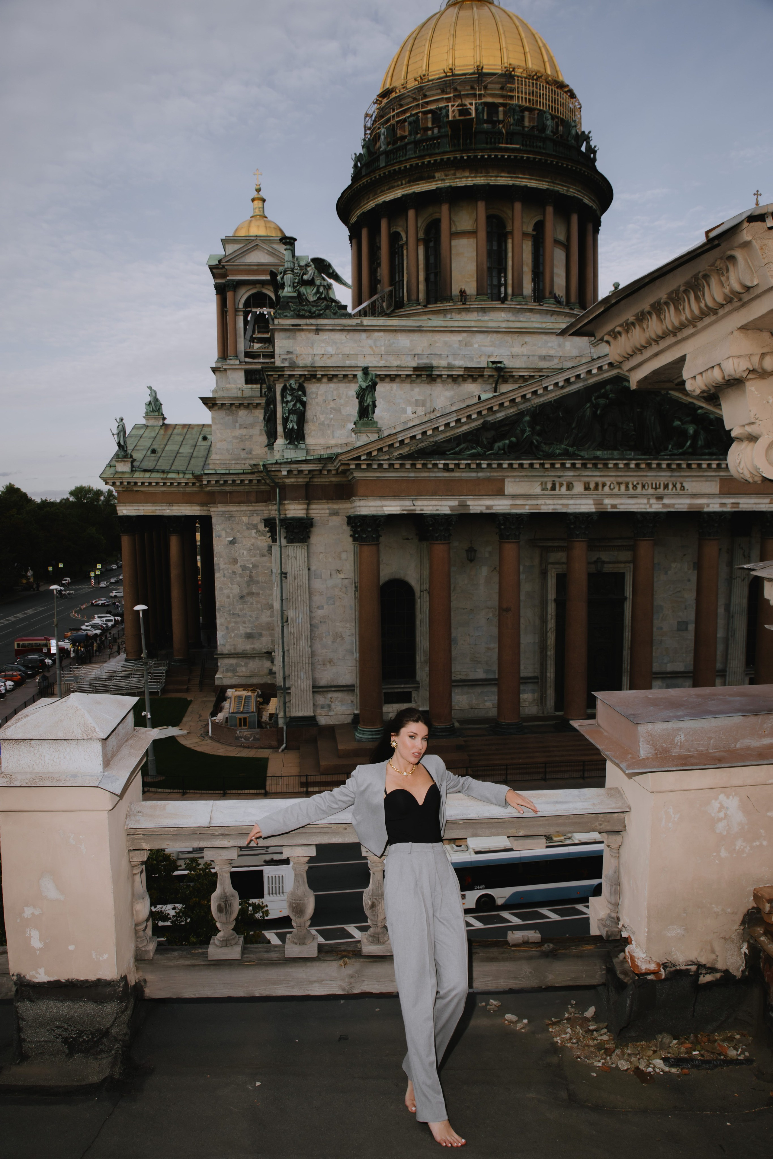 Вероника (съемка на крыше). Фотограф в Москве и Санкт-Петербурге Дарина