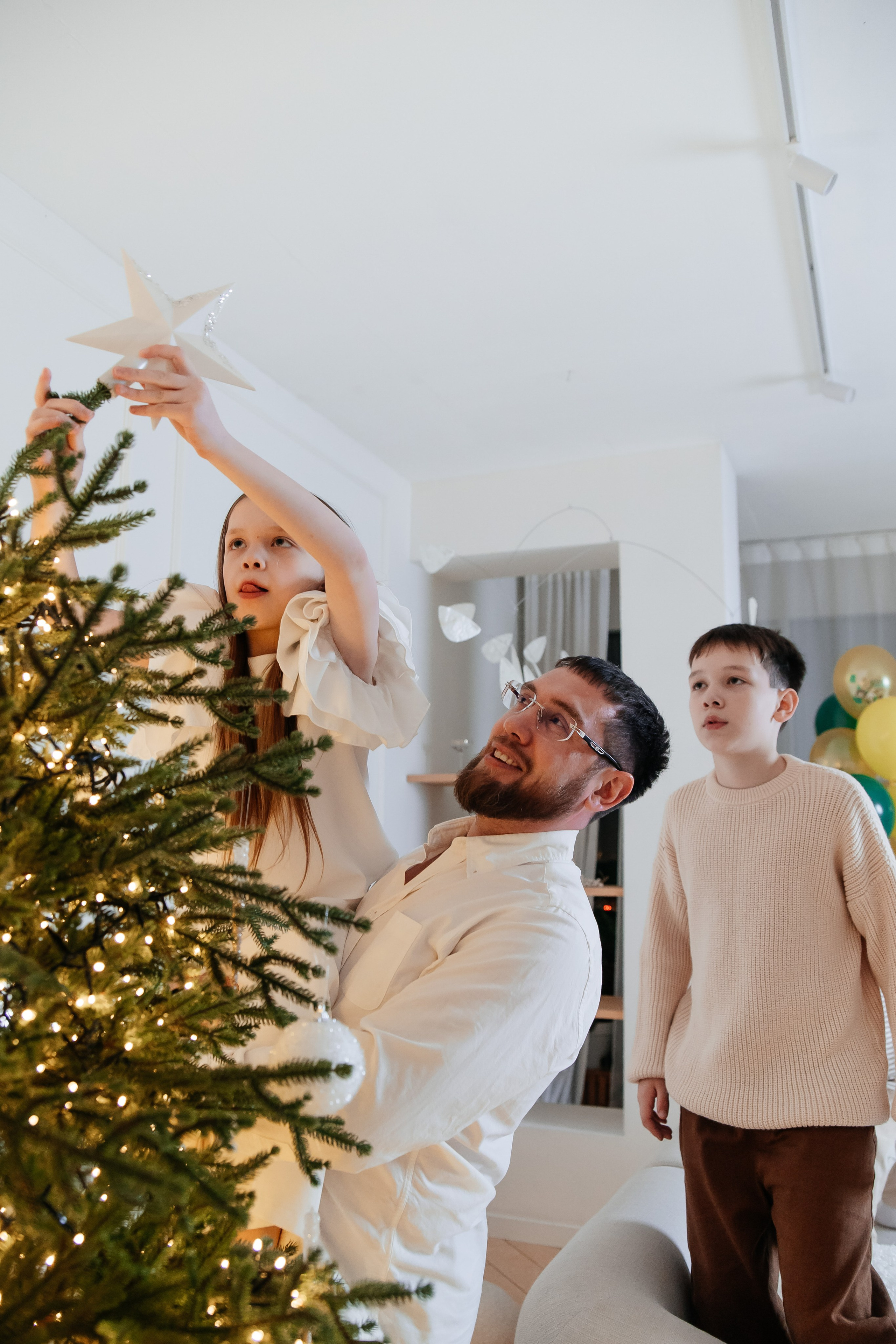 Новогодняя семейная фотосессия в студии. Свадебный, семейный фотограф, контент съёмка. Екатеринбург. Елена Граф