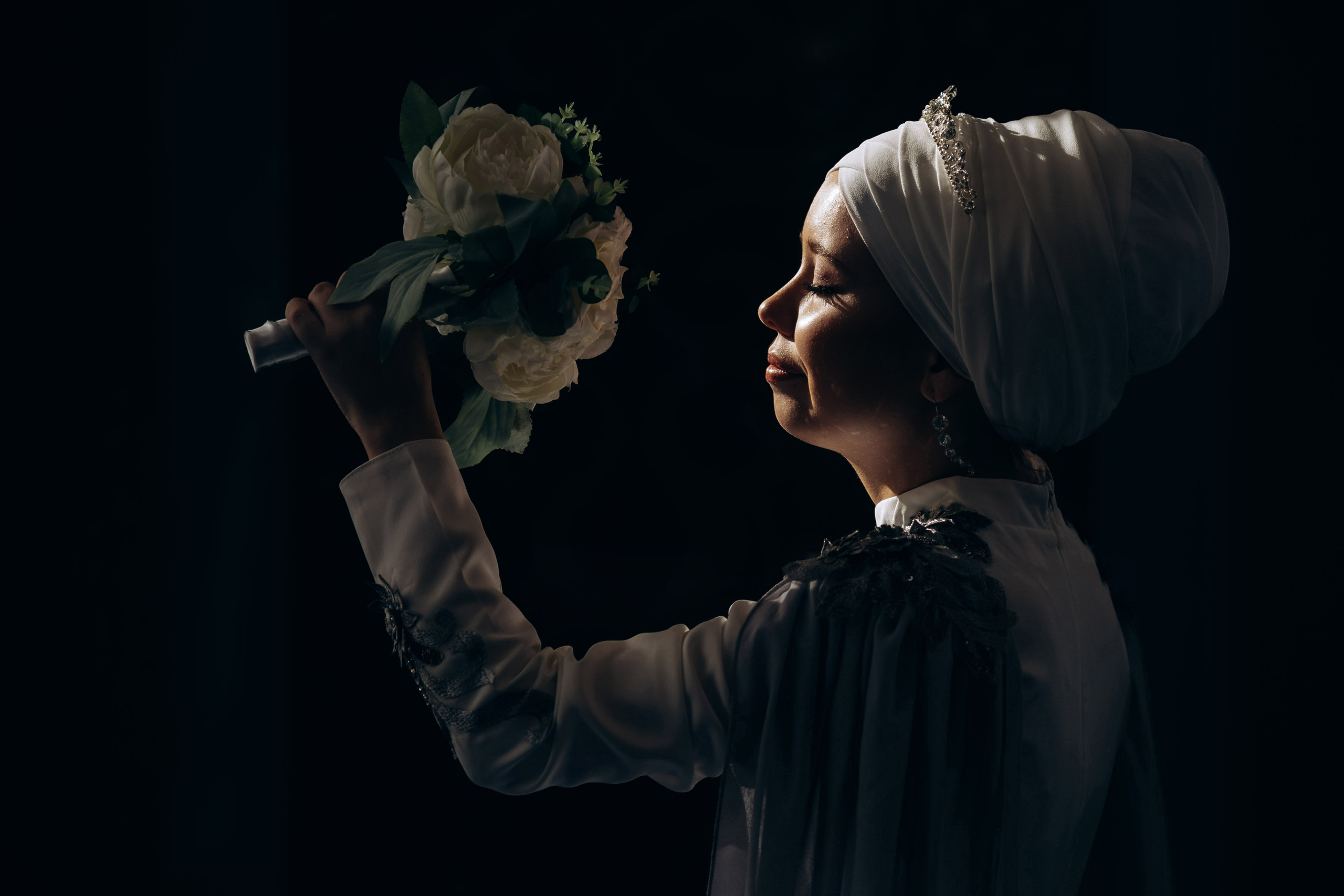 никах в мечети Иман Нуры, фотосессия в мечети Иман Нуры, фотограф на никах в Казани Ranas4you, образ невесты на никах, завязывание платка Казань, платье на никах Казань