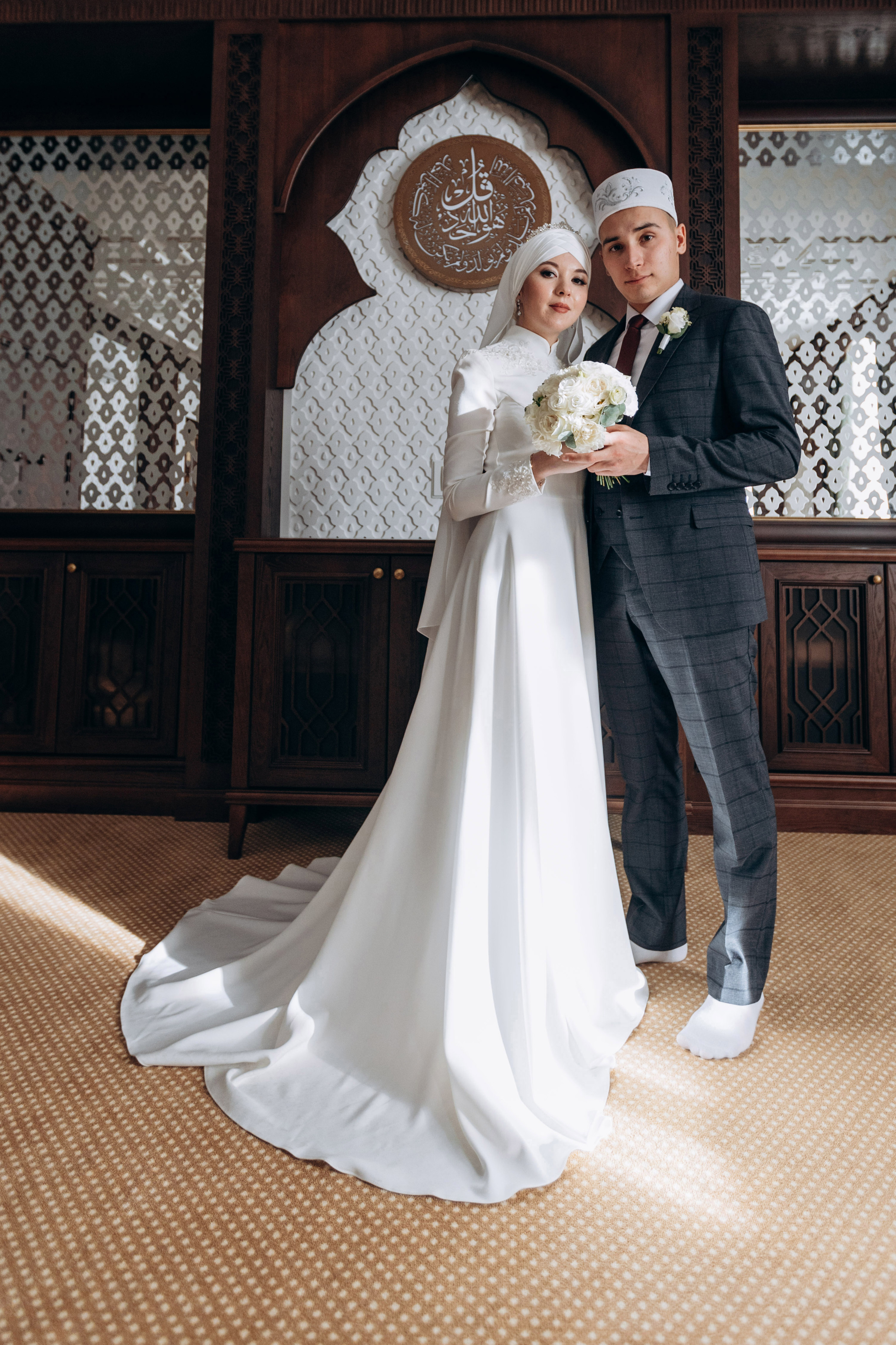 никах в мечети Ахмадзаки,  фотосессия в мечети Ахмадзаки, фотограф на никах Казань Ranas4you, образ невесты на никах, завязывание платка Казань, платье на никах Казань, фотограф на мусульманские свадьбы Ranas4you