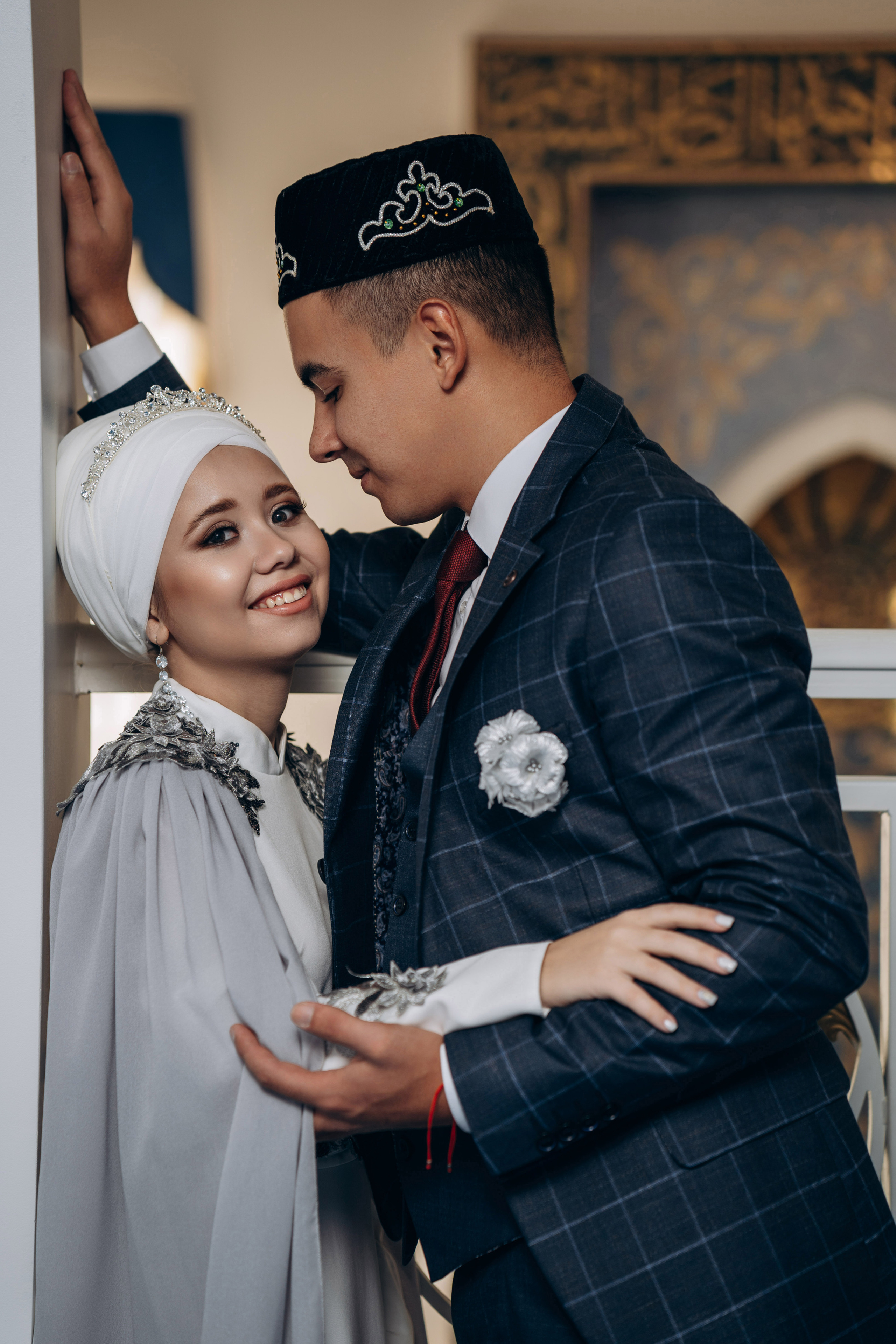 никах в мечети Иман Нуры, фотосессия в мечети Иман Нуры, фотограф на никах в Казани Ranas4you, образ невесты на никах, завязывание платка Казань, платье на никах Казань