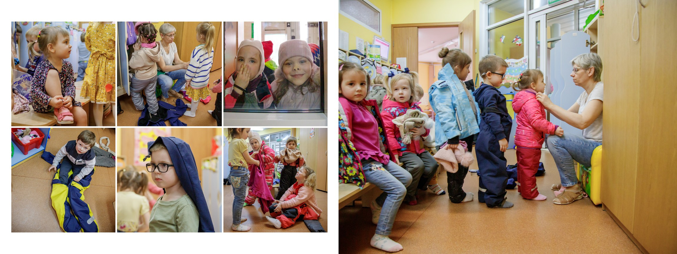 Альбом общей верстки. Группа «Солнышко». Семейный и школьный фотограф в Москве Анна Ткач