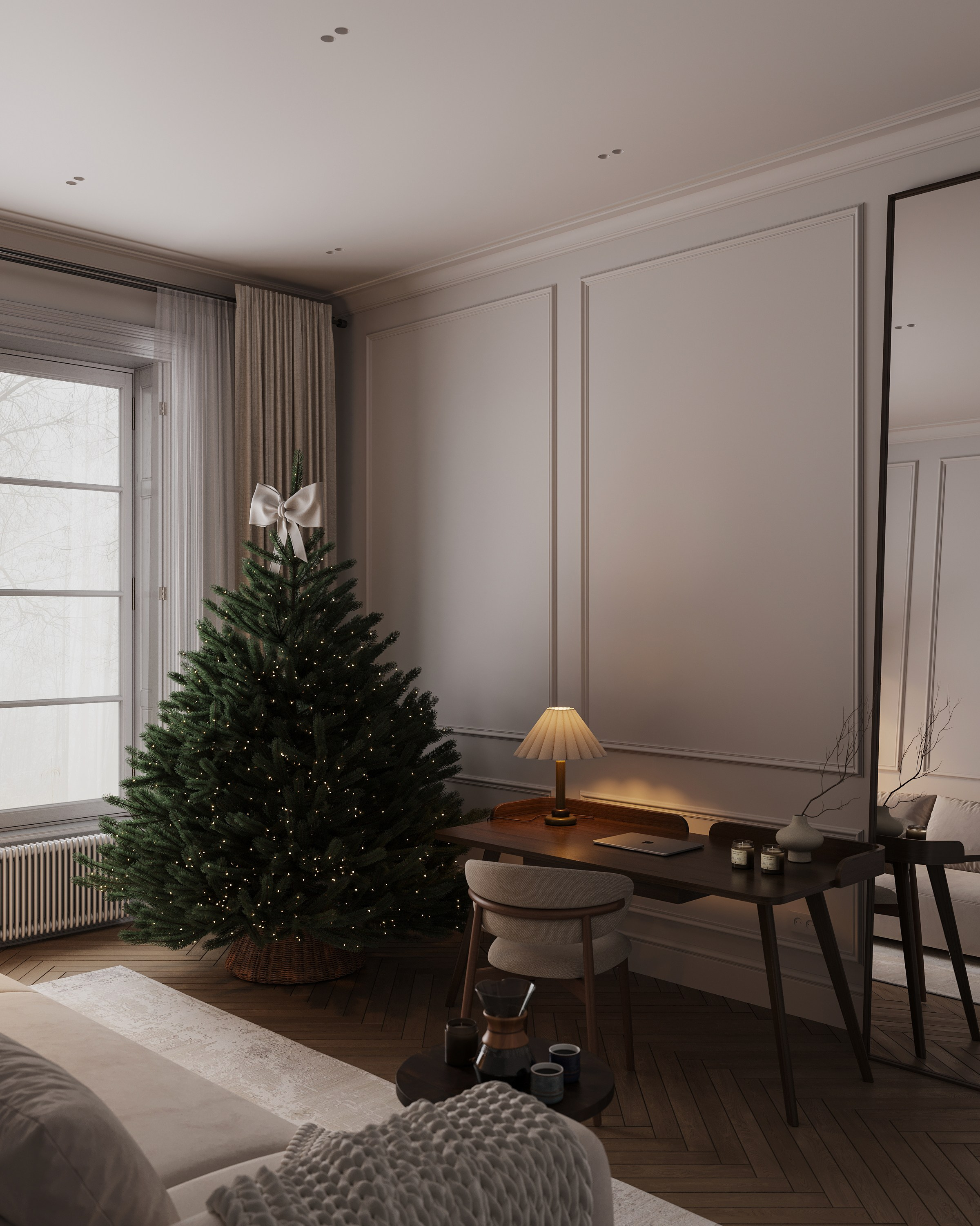 Новогодняя гостинная. 3D визуализатор