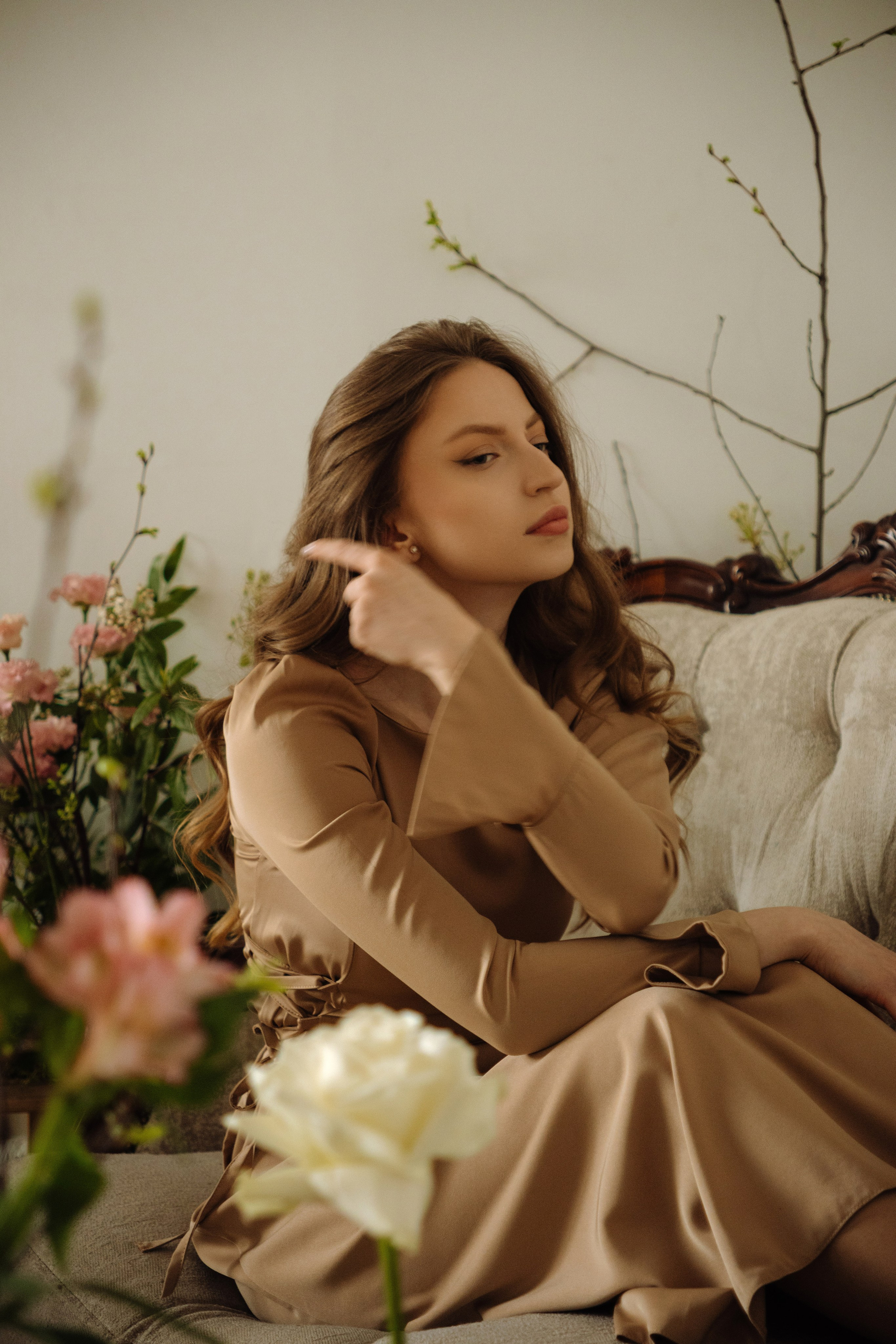 Алина в цветах. Фотограф-ретушер