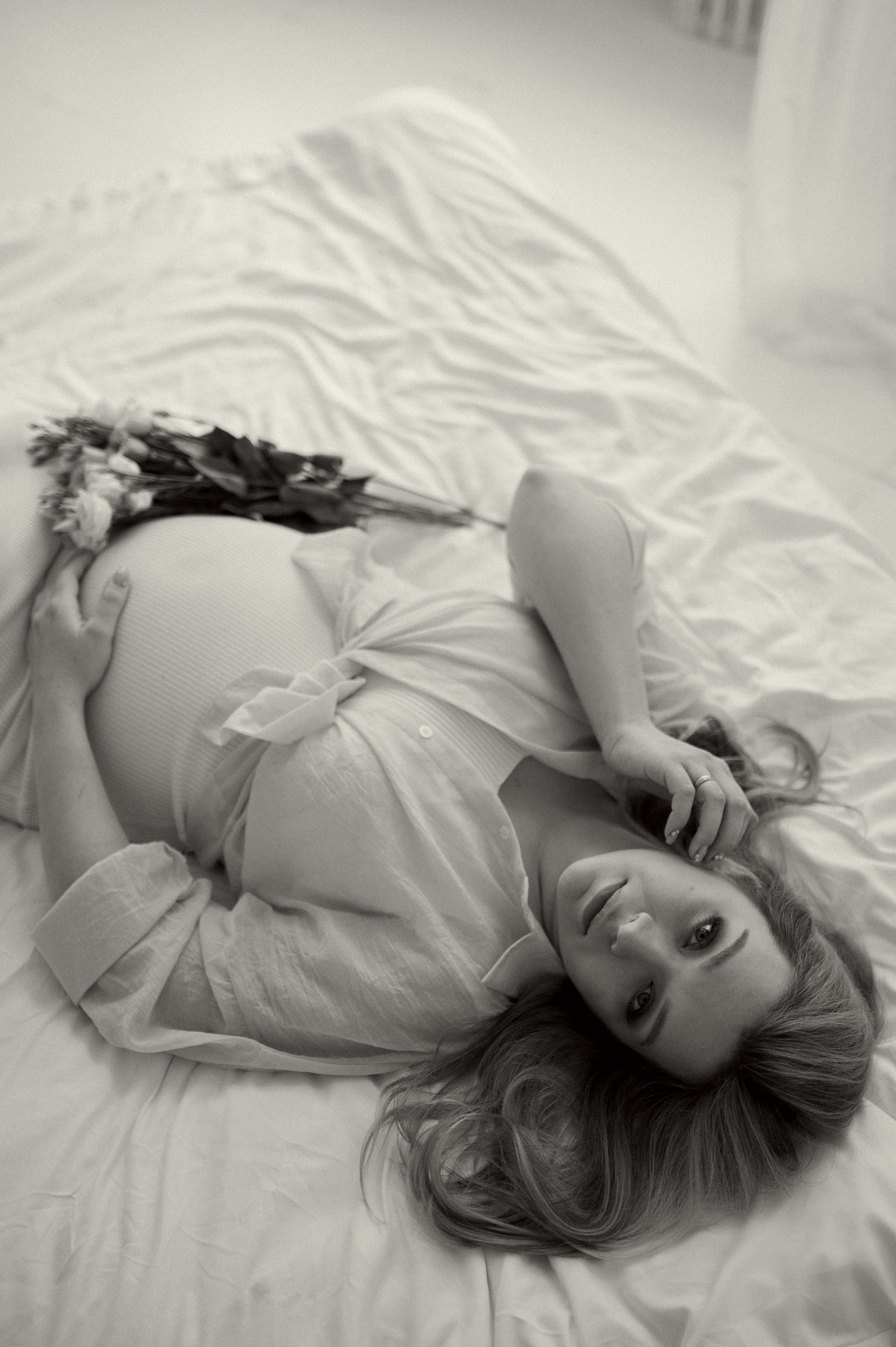 Оля в ожидании малыша. Семейная фотосессия Бутово Москва фотограф Алина Морщагина