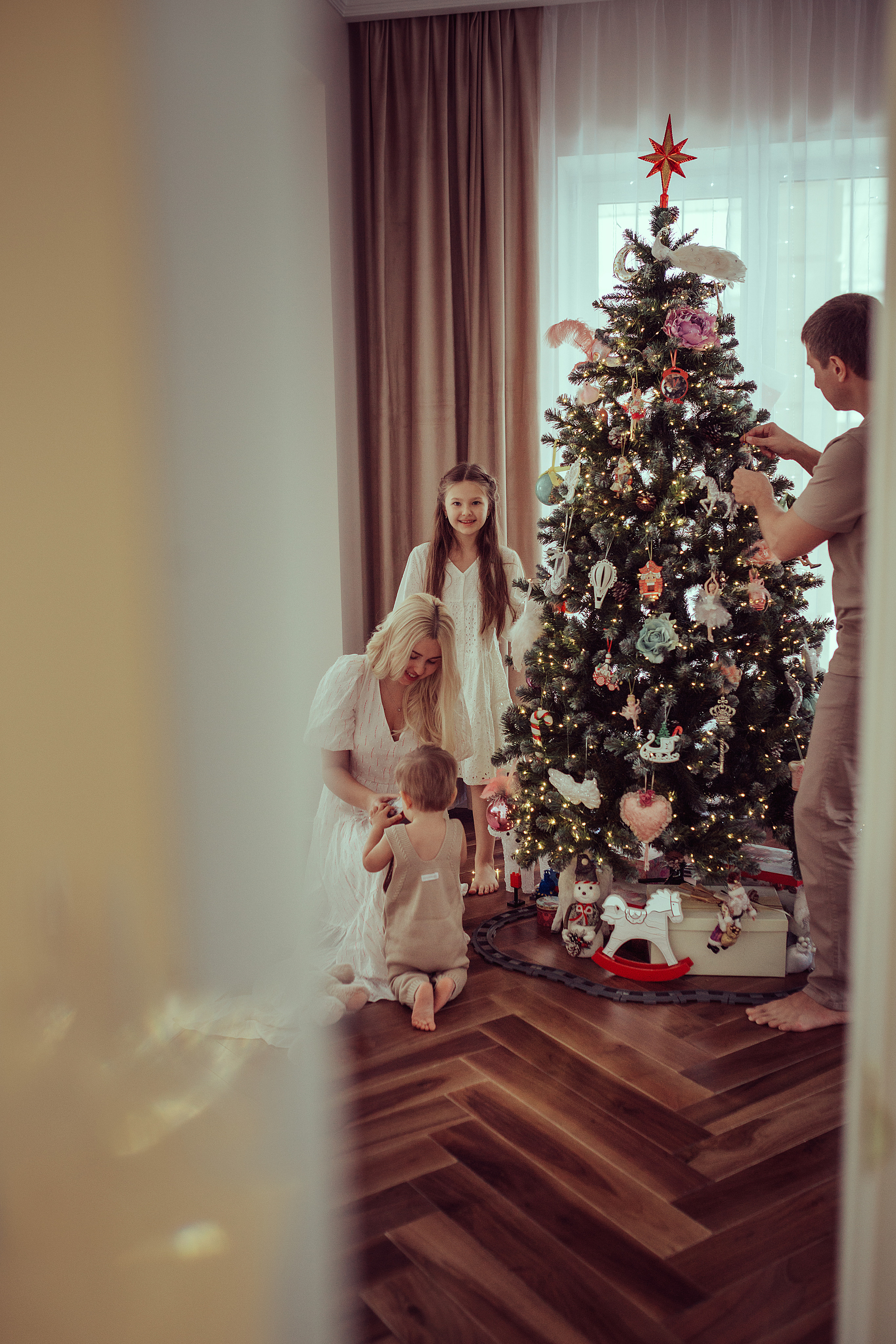 Новогодняя история дома. Семейный фотограф в Москве Натали Момот